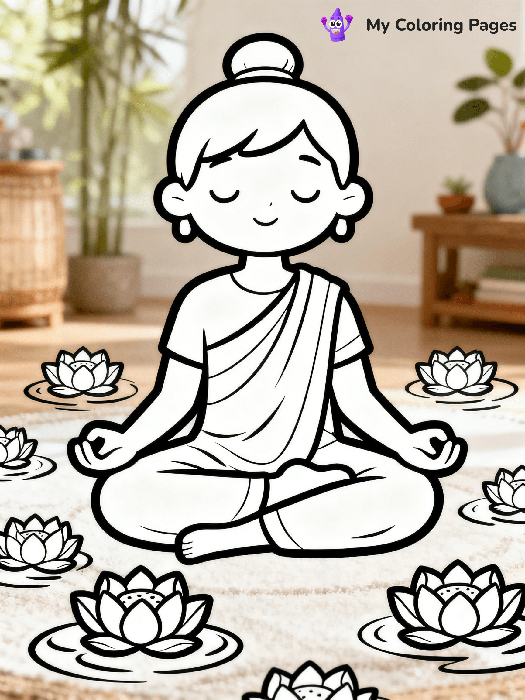 Yoga Coloring Pages - 23