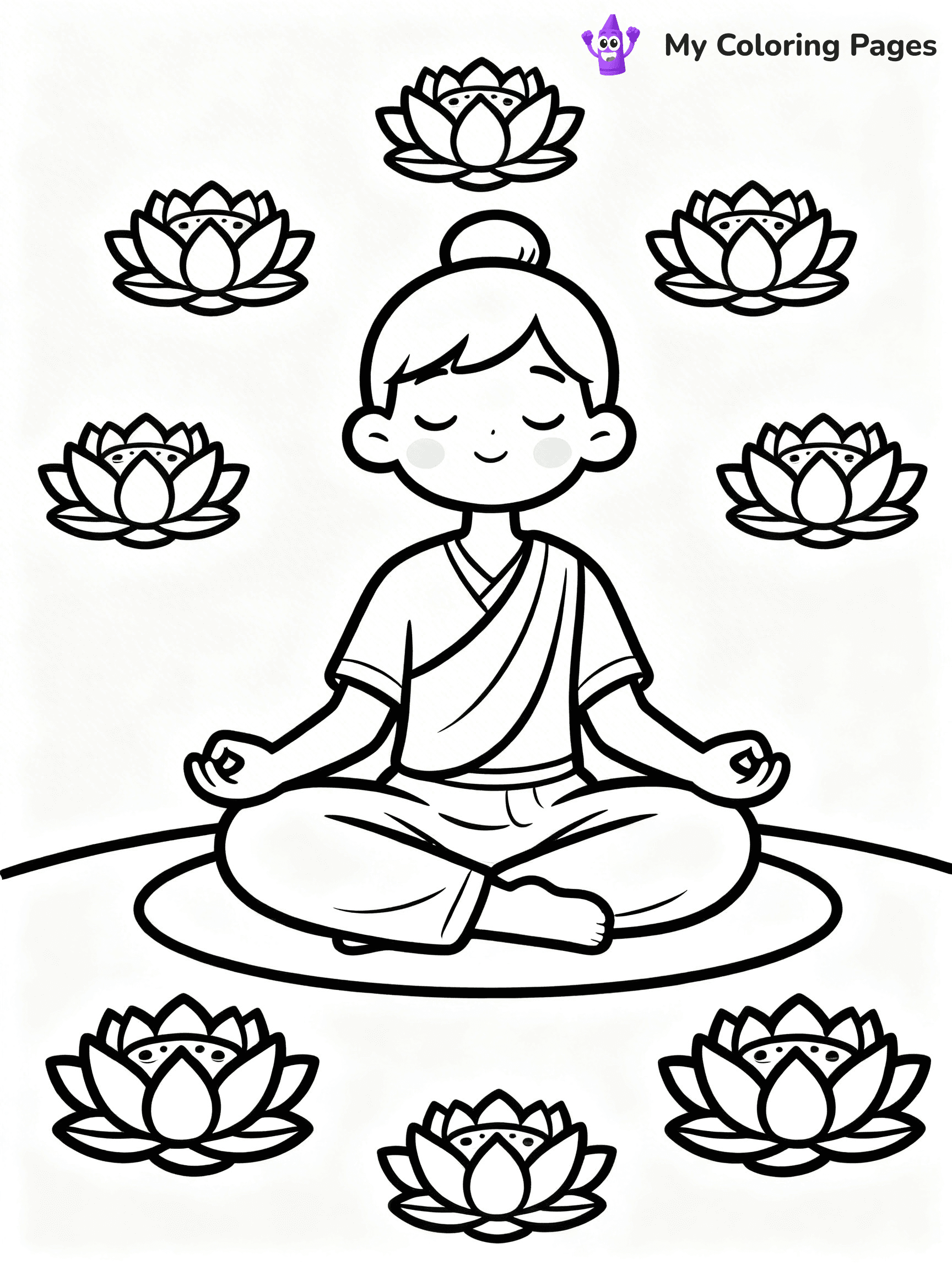 Yoga Coloring Pages - 20