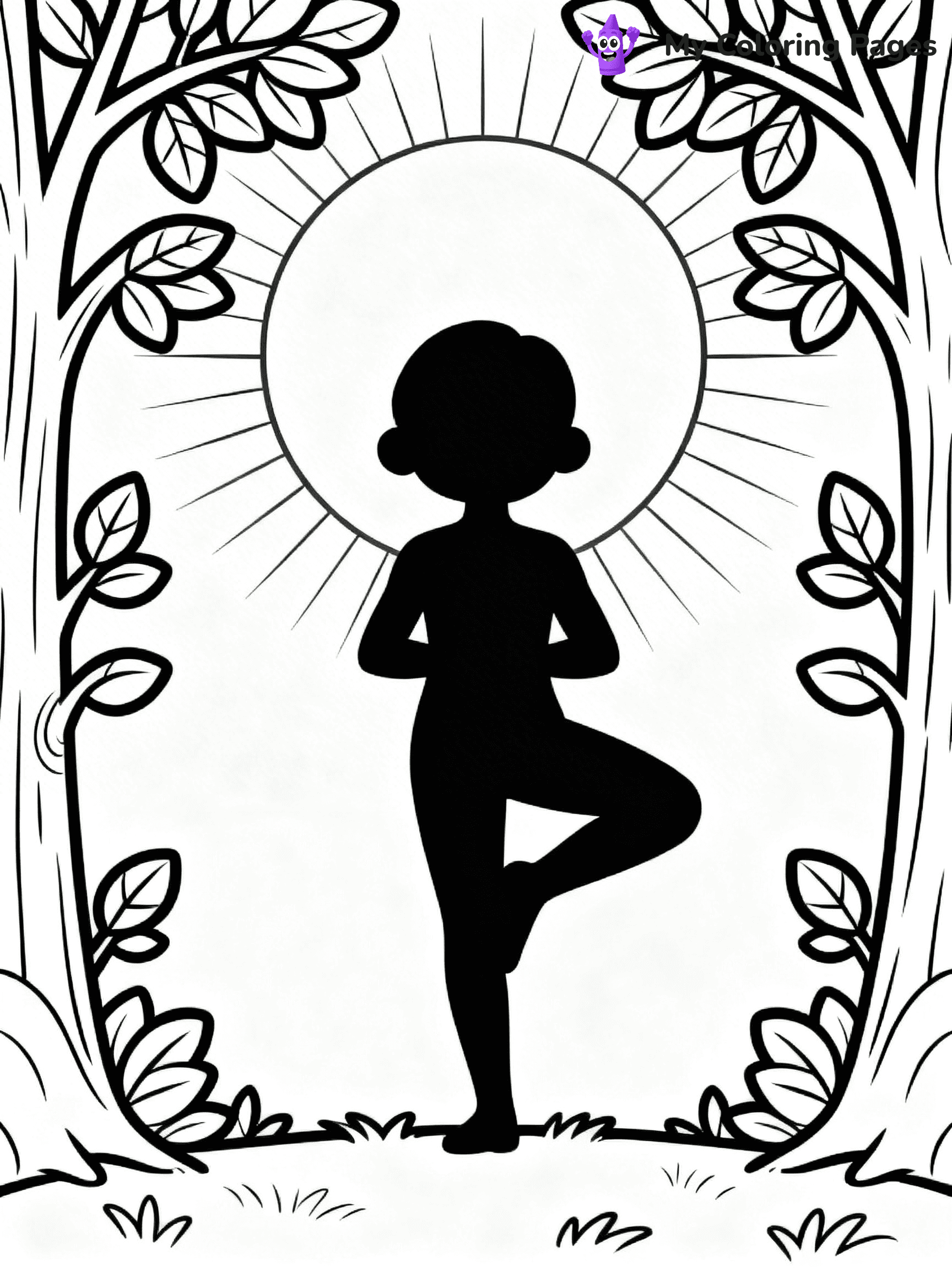 Yoga Coloring Pages - 18