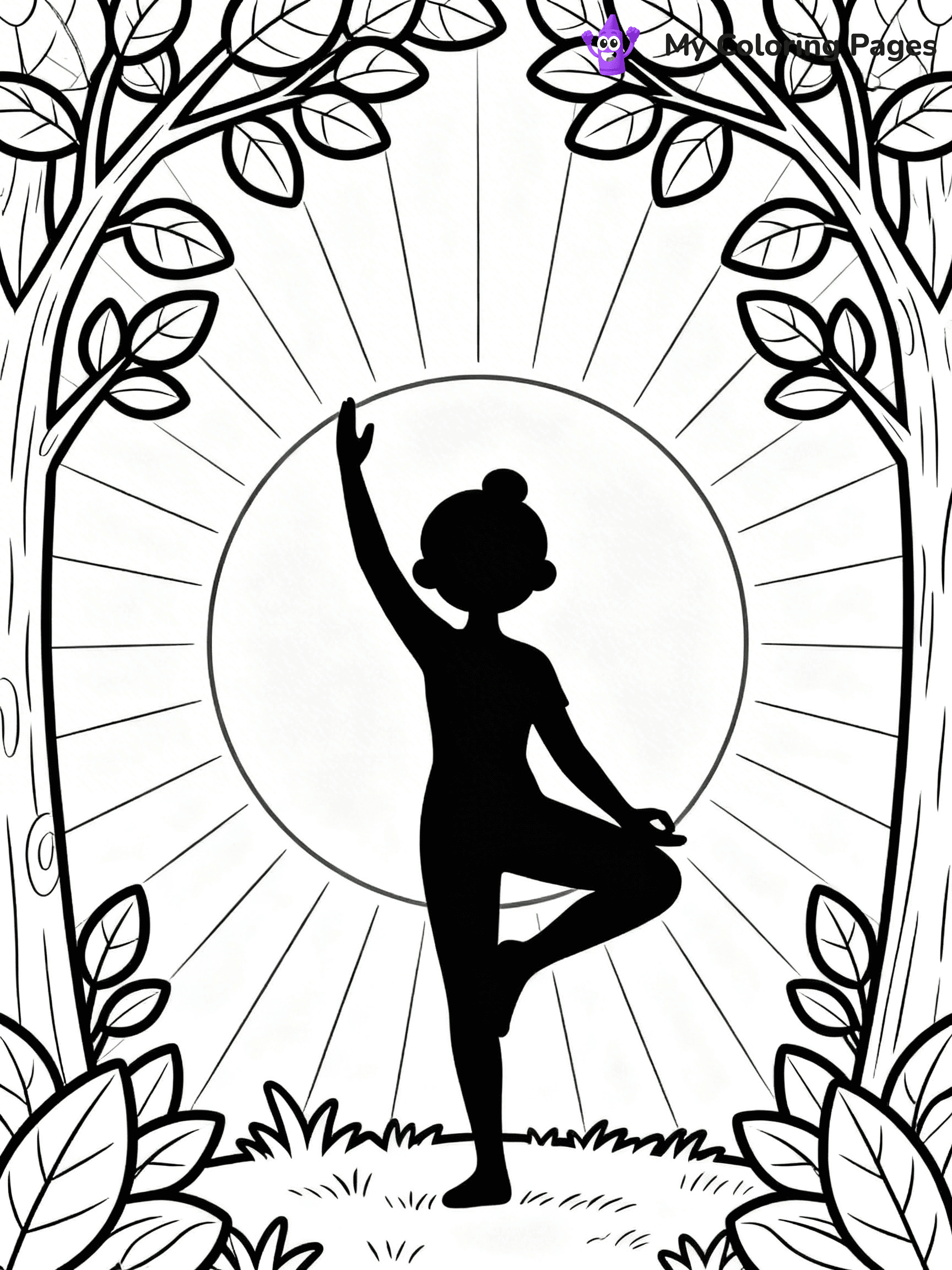 Yoga Coloring Pages - 16