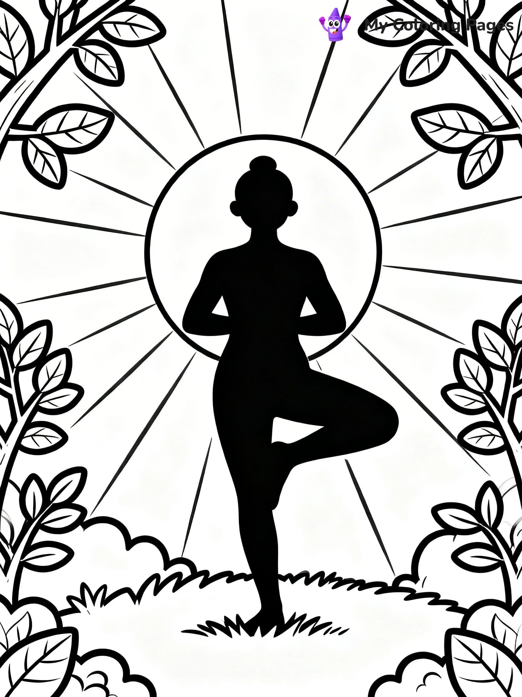 Yoga Coloring Pages - 15