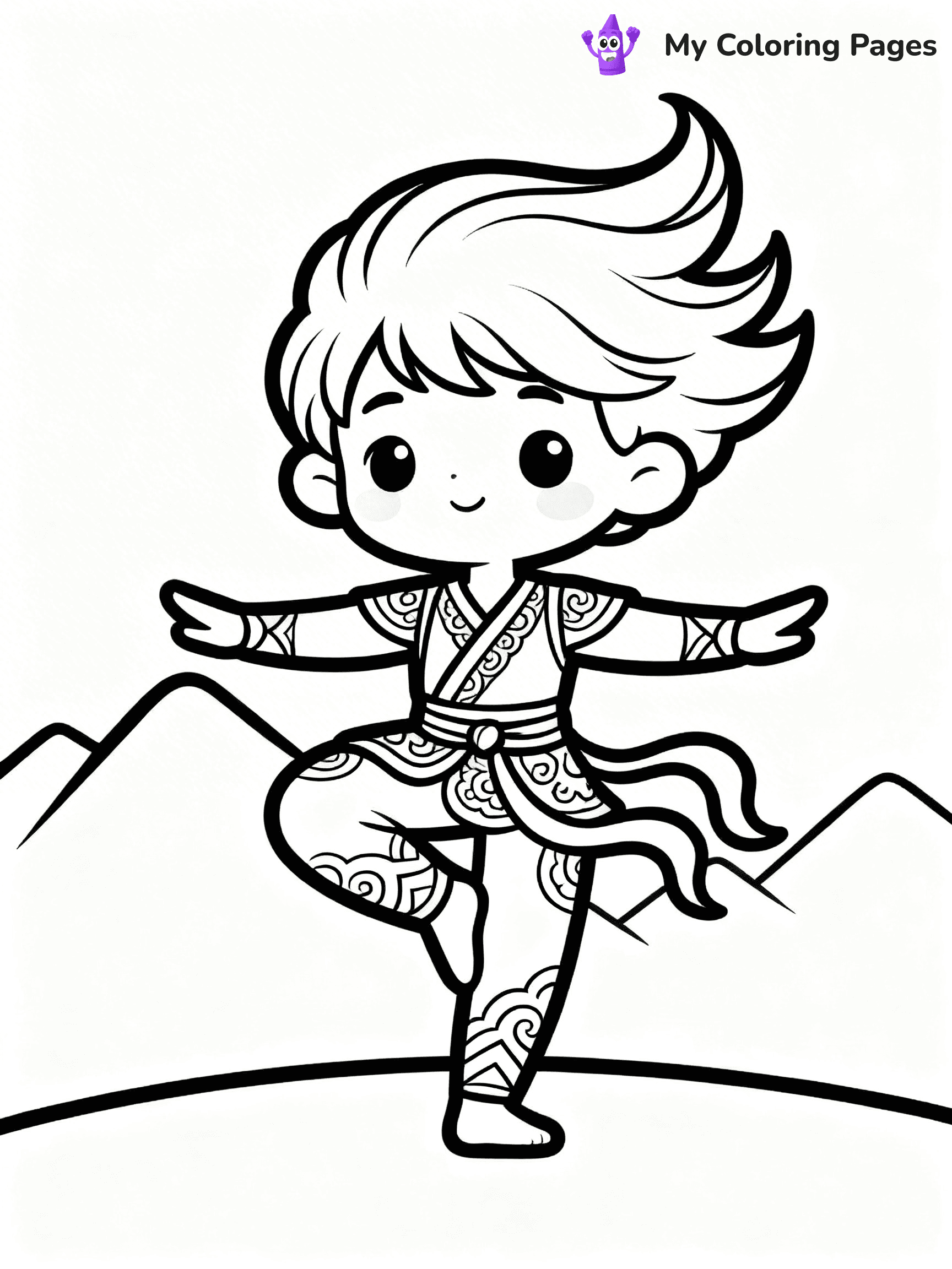 Yoga Coloring Pages - 13