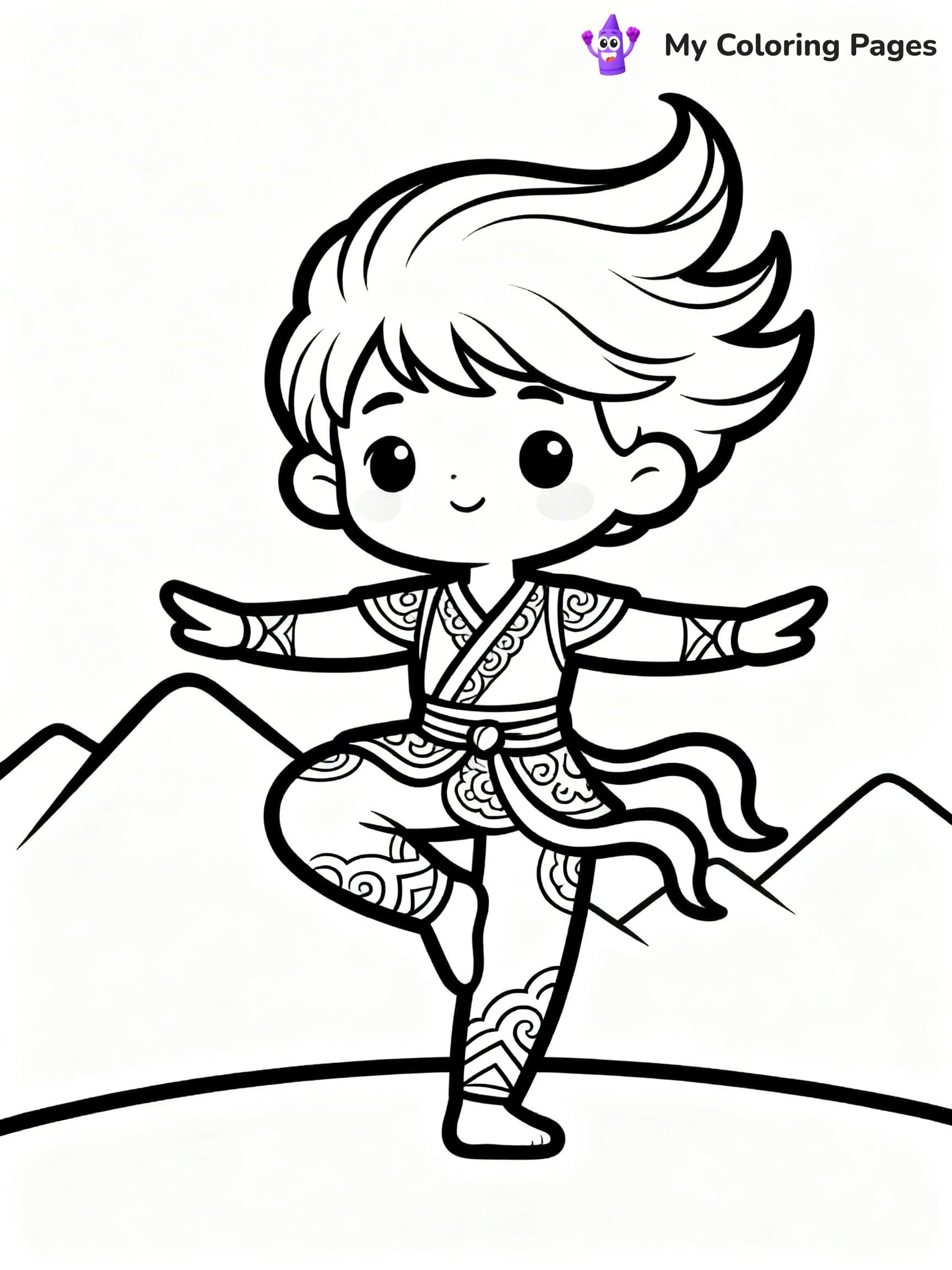 Yoga Coloring Pages - 13