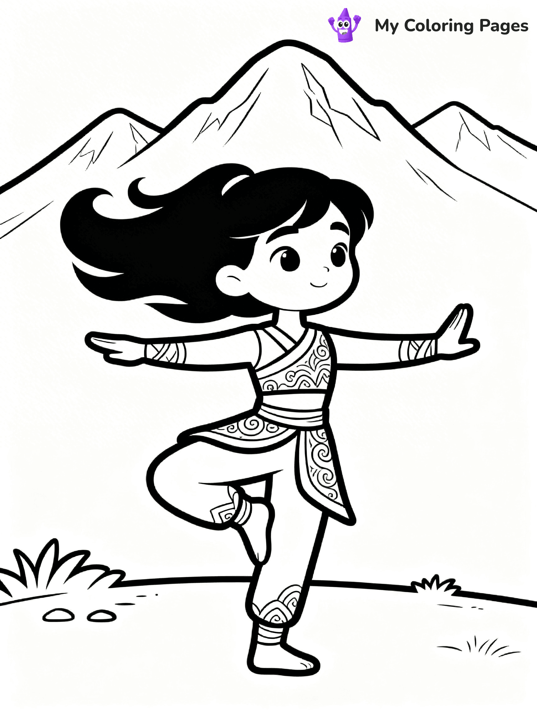 Yoga Coloring Pages - 11