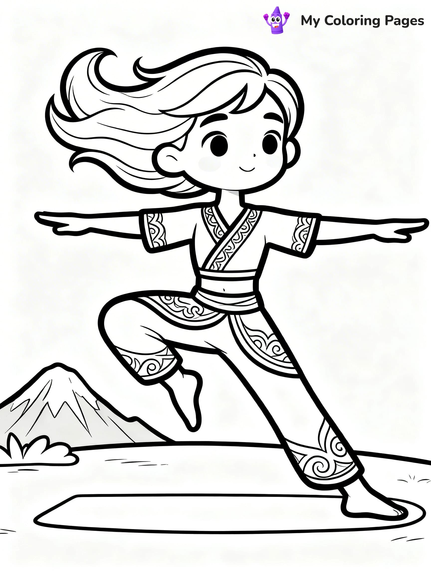 Yoga Coloring Pages - 10