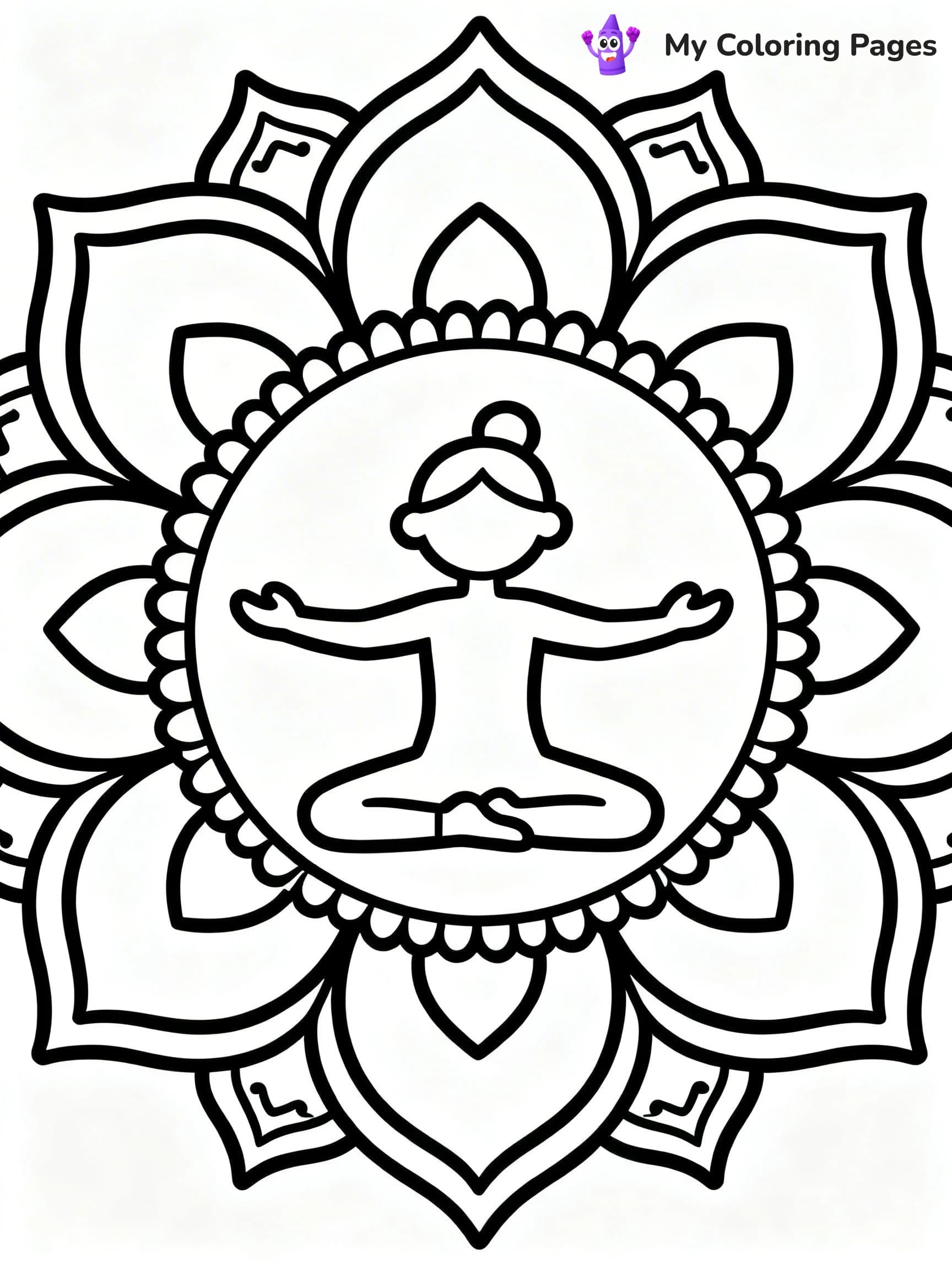 Yoga Coloring Pages - 6