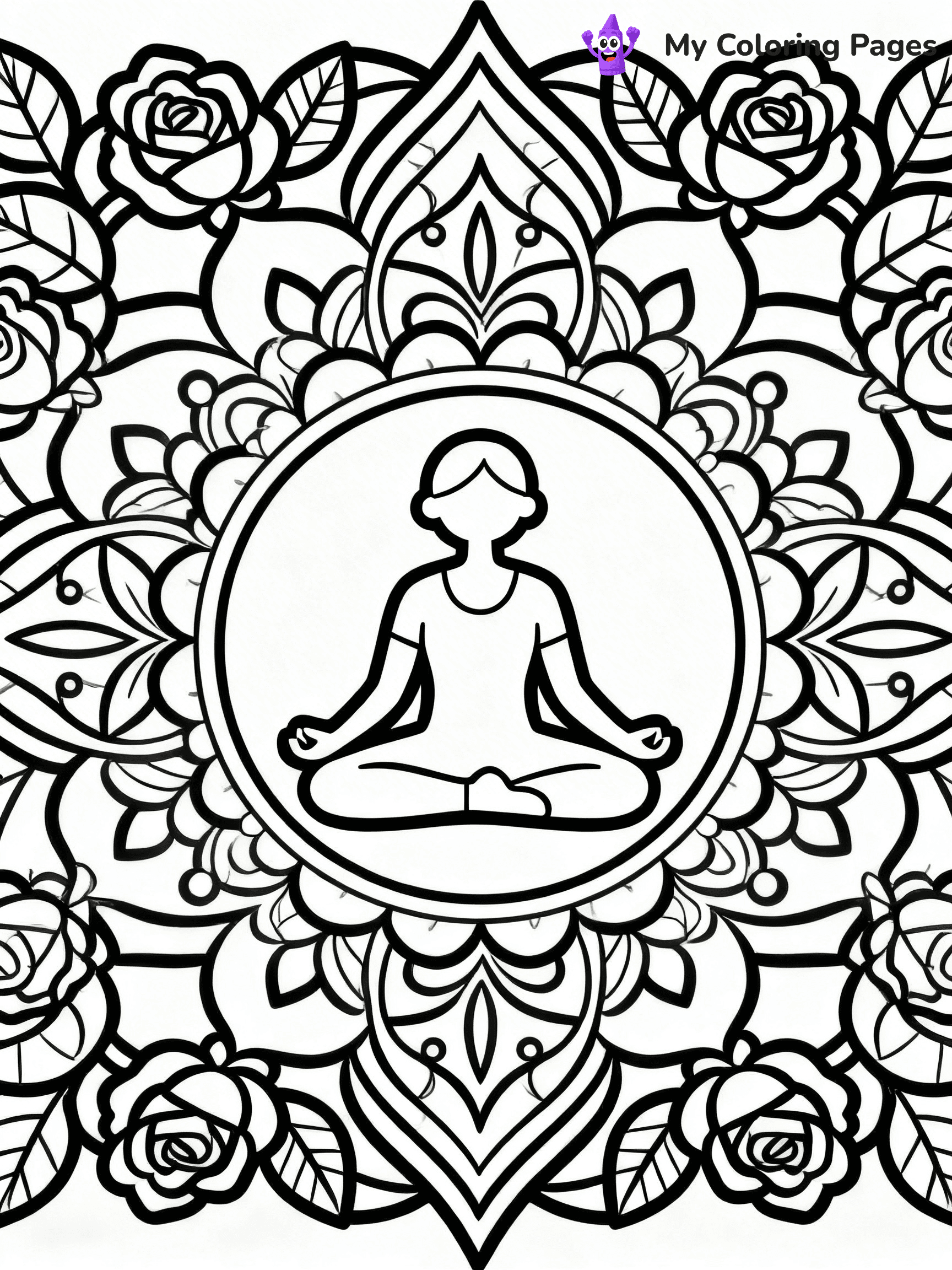 Yoga Coloring Pages - 4