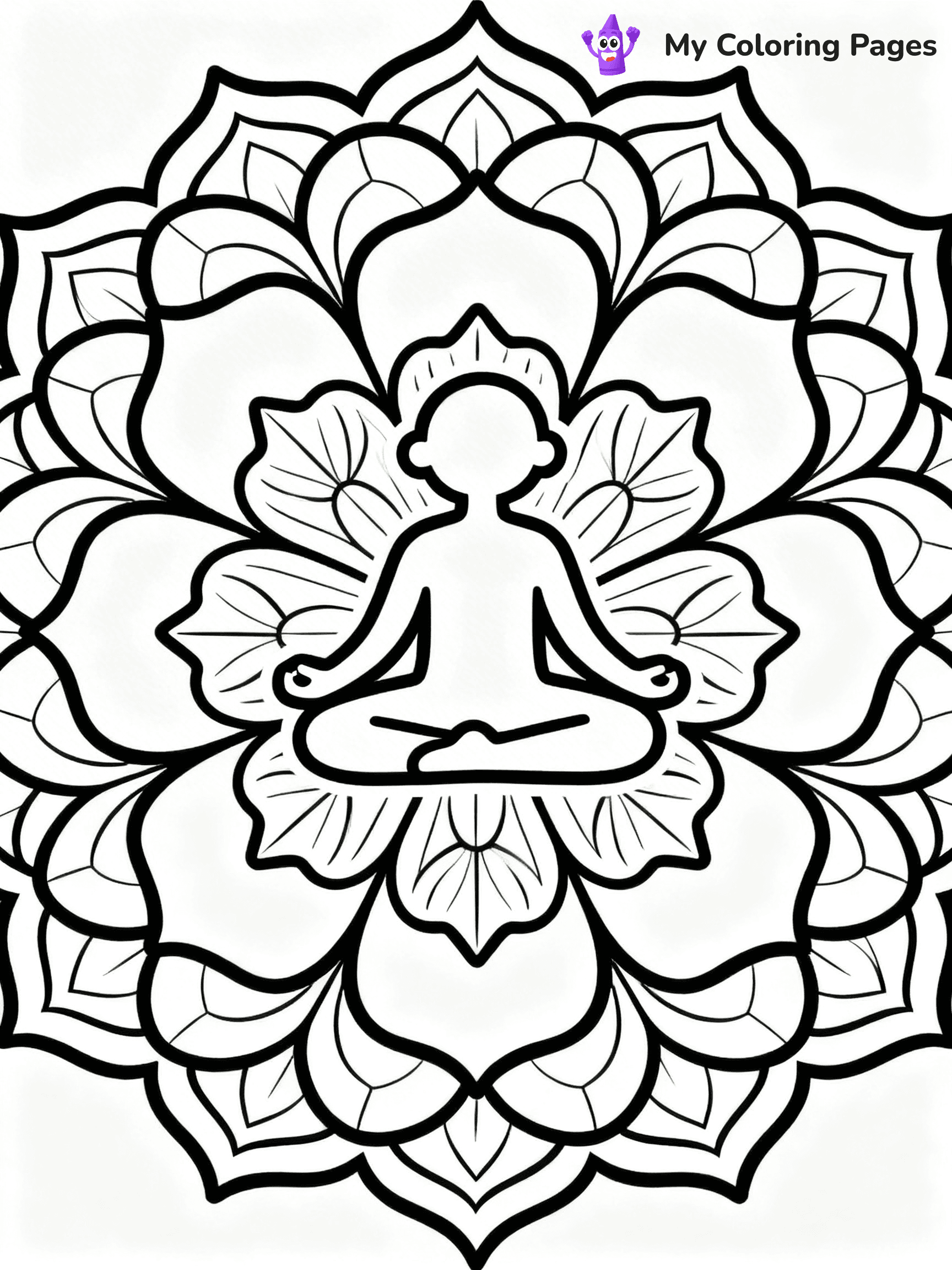 Yoga Coloring Pages - 2