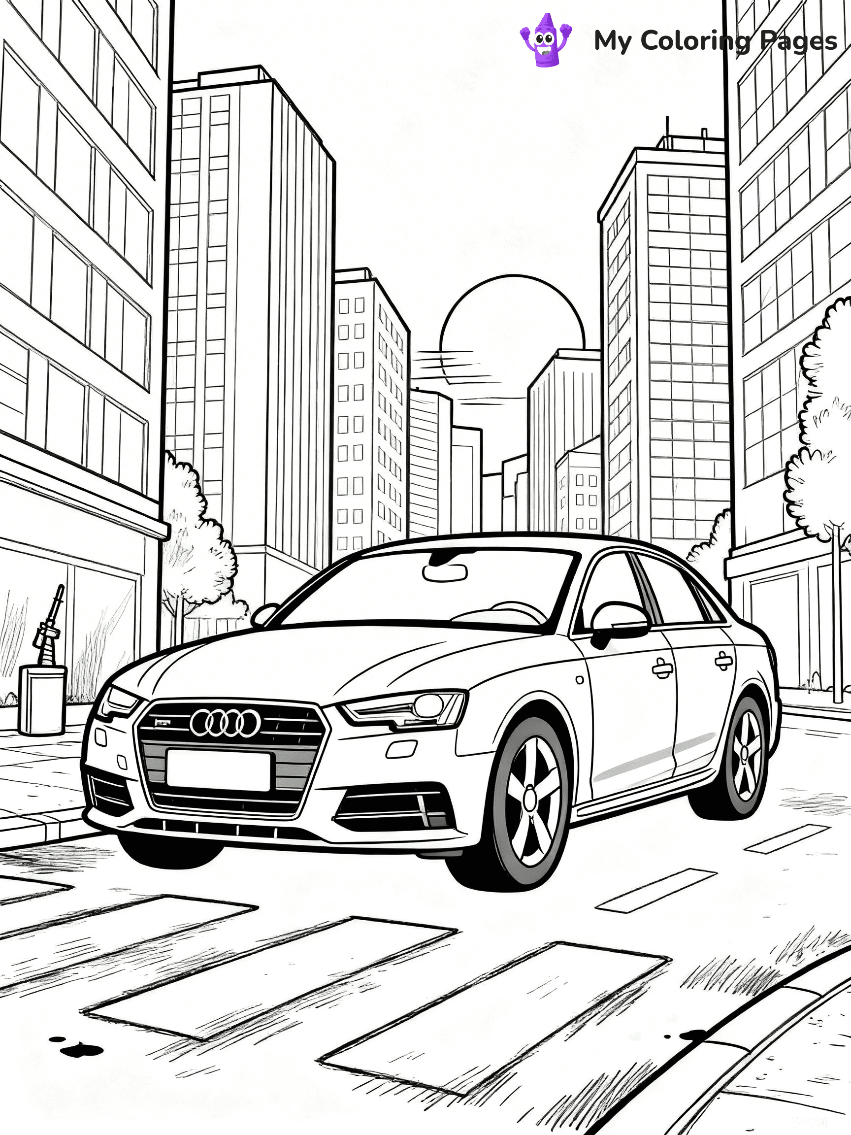 Audi Coloring Pages - 17