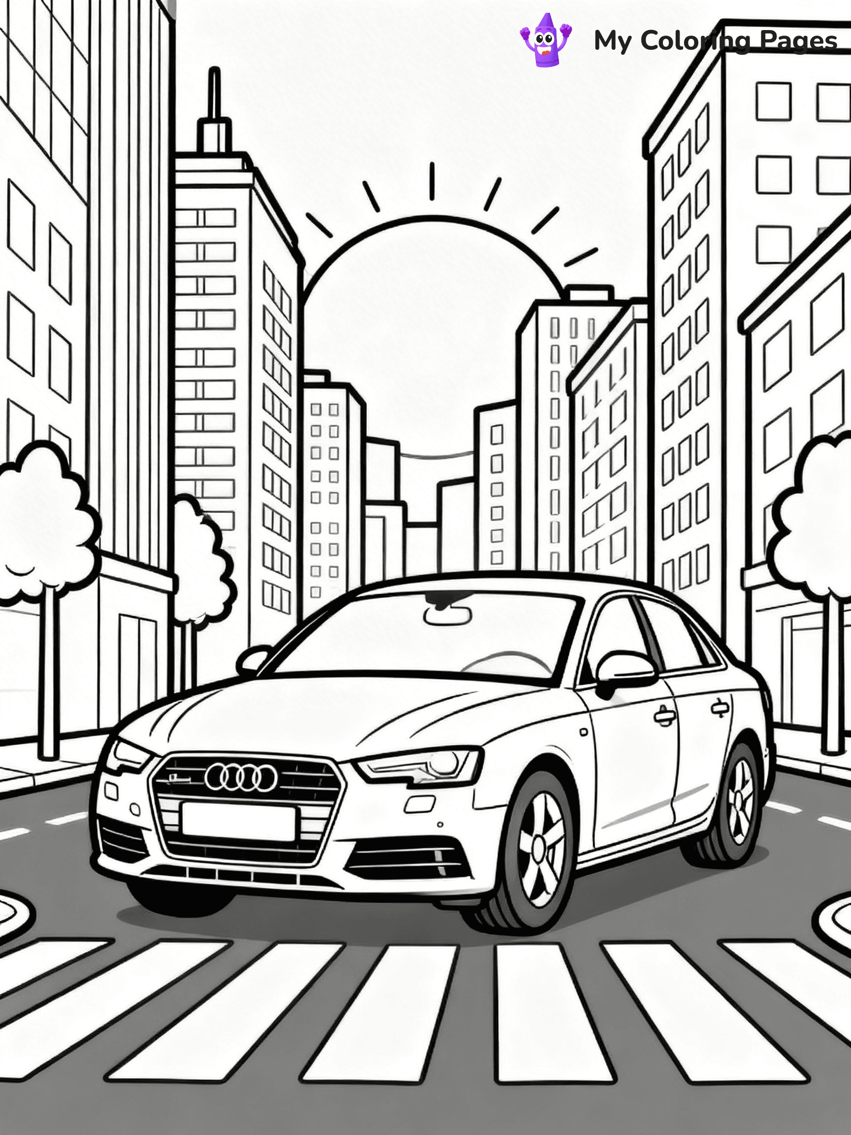 Audi Coloring Pages - 16