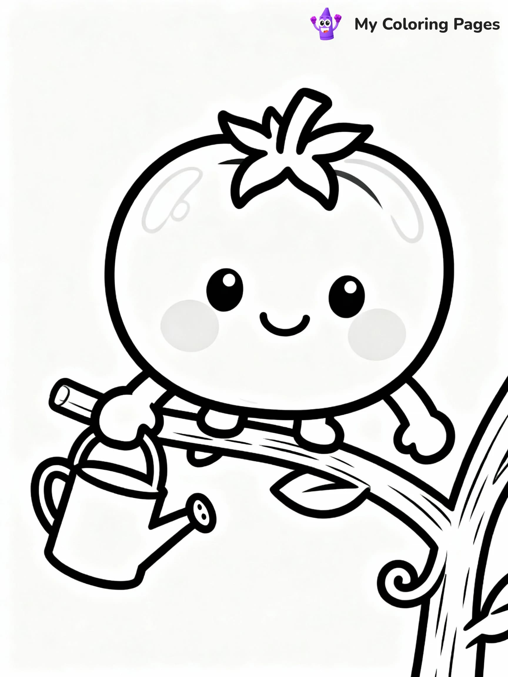 Vegetable Coloring Pages - 24