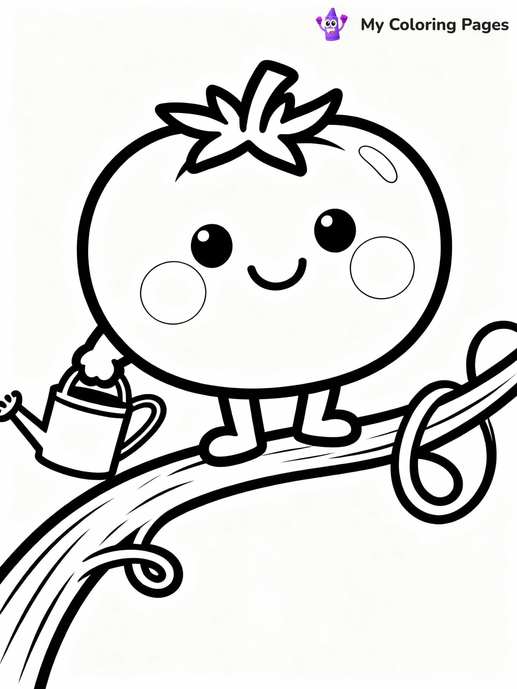 Vegetable Coloring Pages - 23