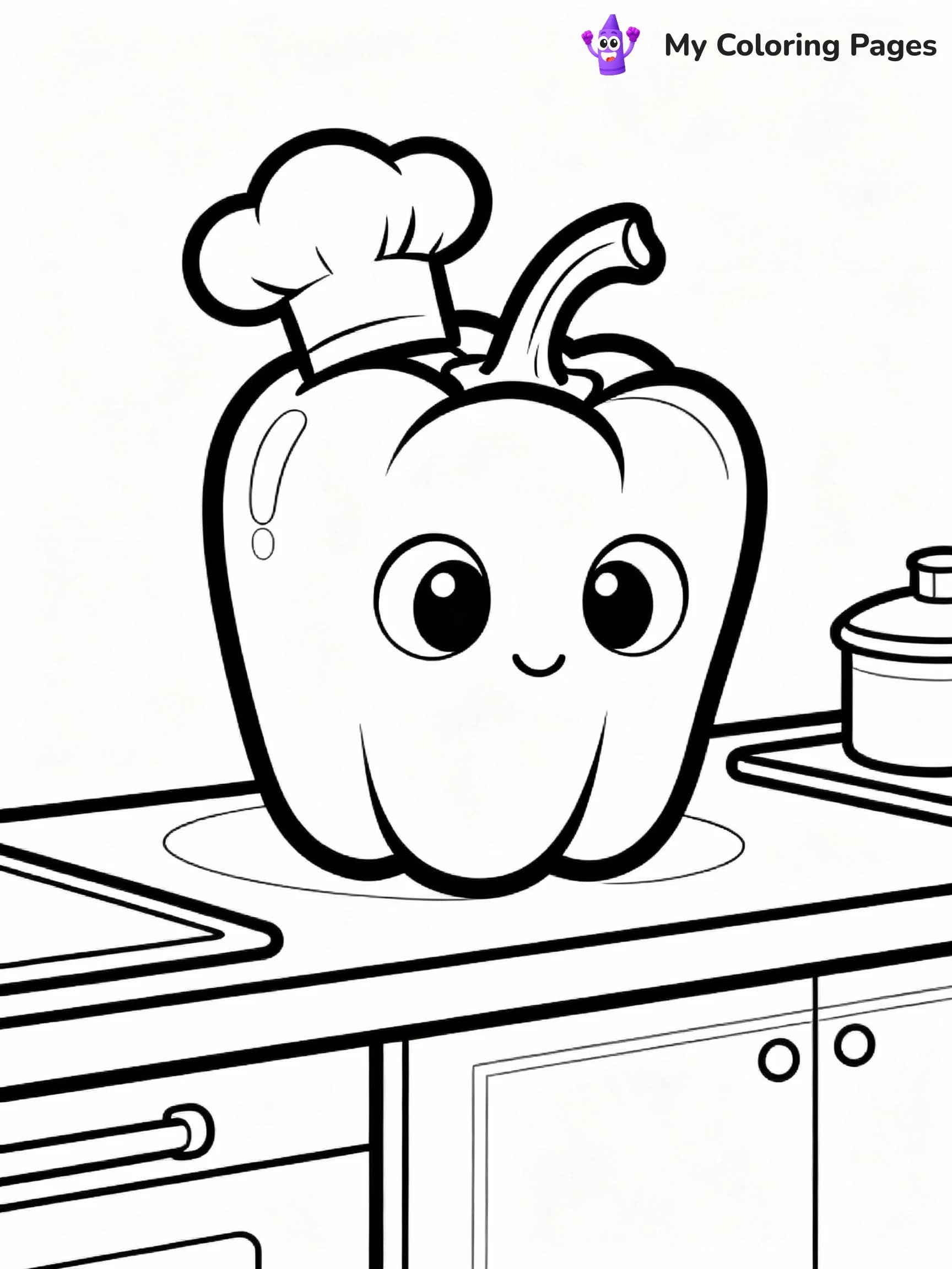 Vegetable Coloring Pages - 22