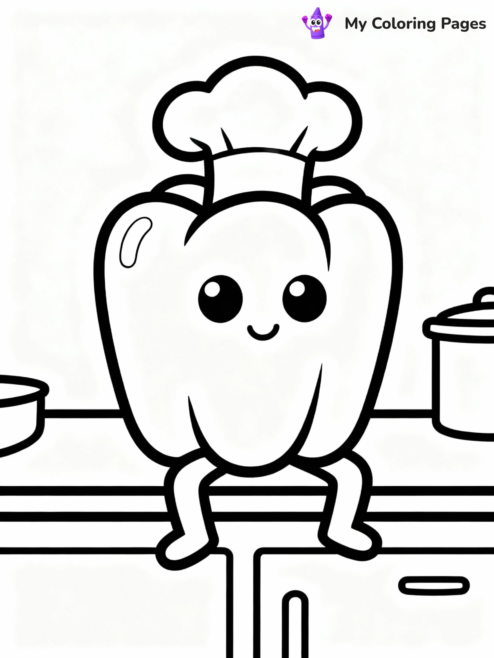 Vegetable Coloring Pages - 20