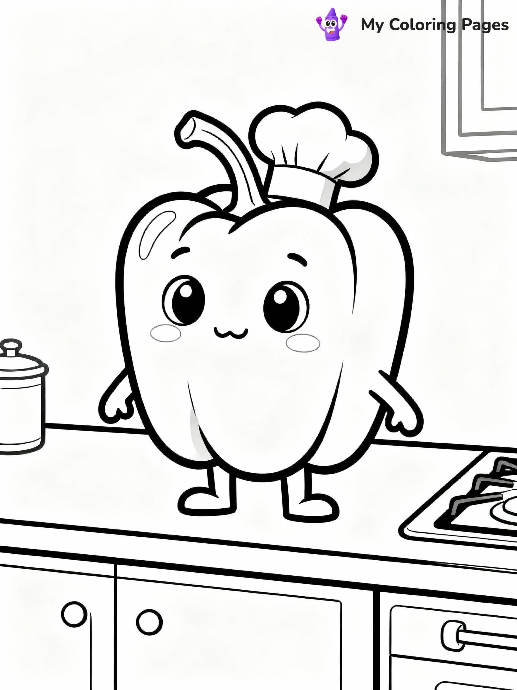 Vegetable Coloring Pages - 19