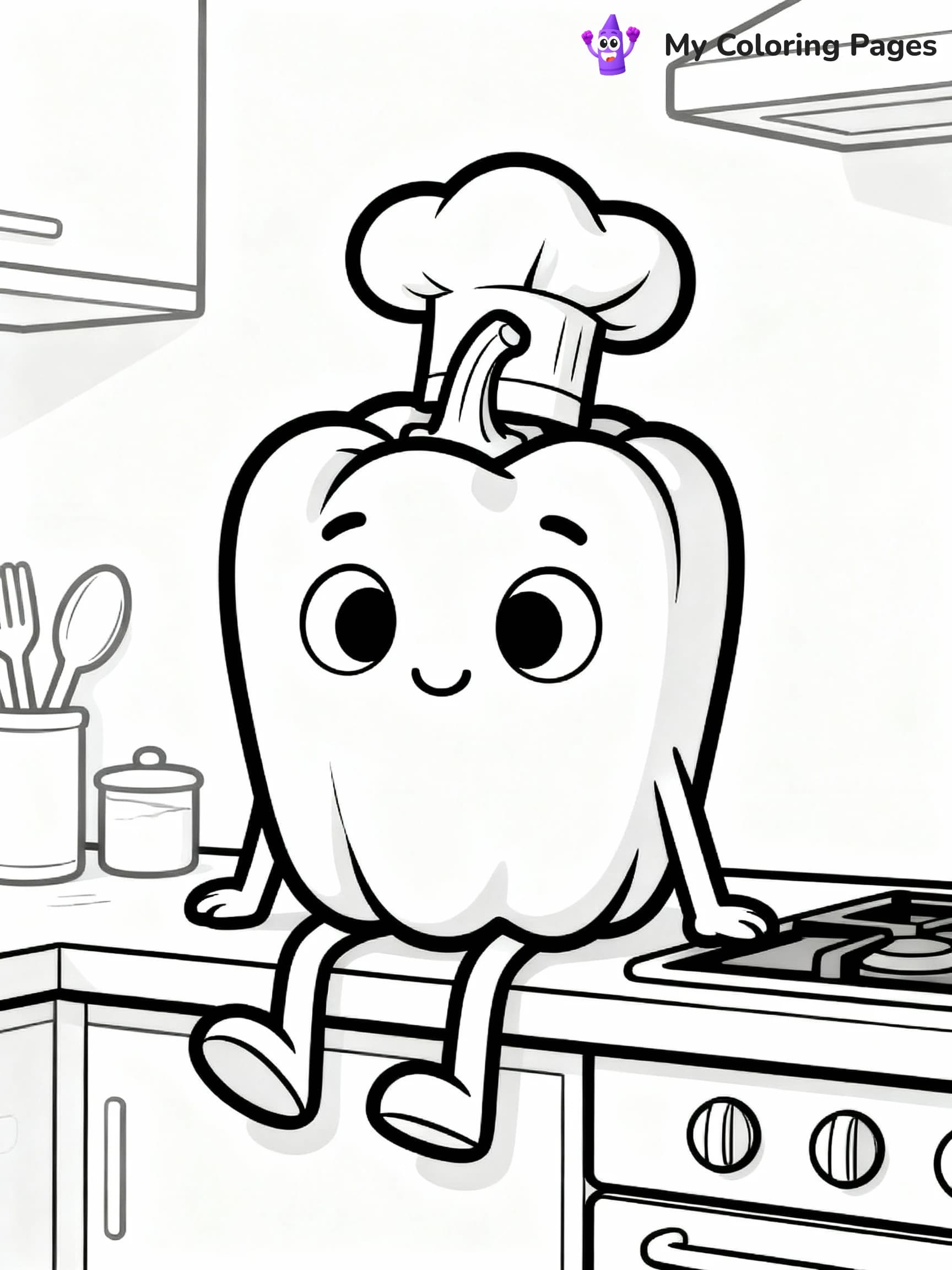 Vegetable Coloring Pages - 17