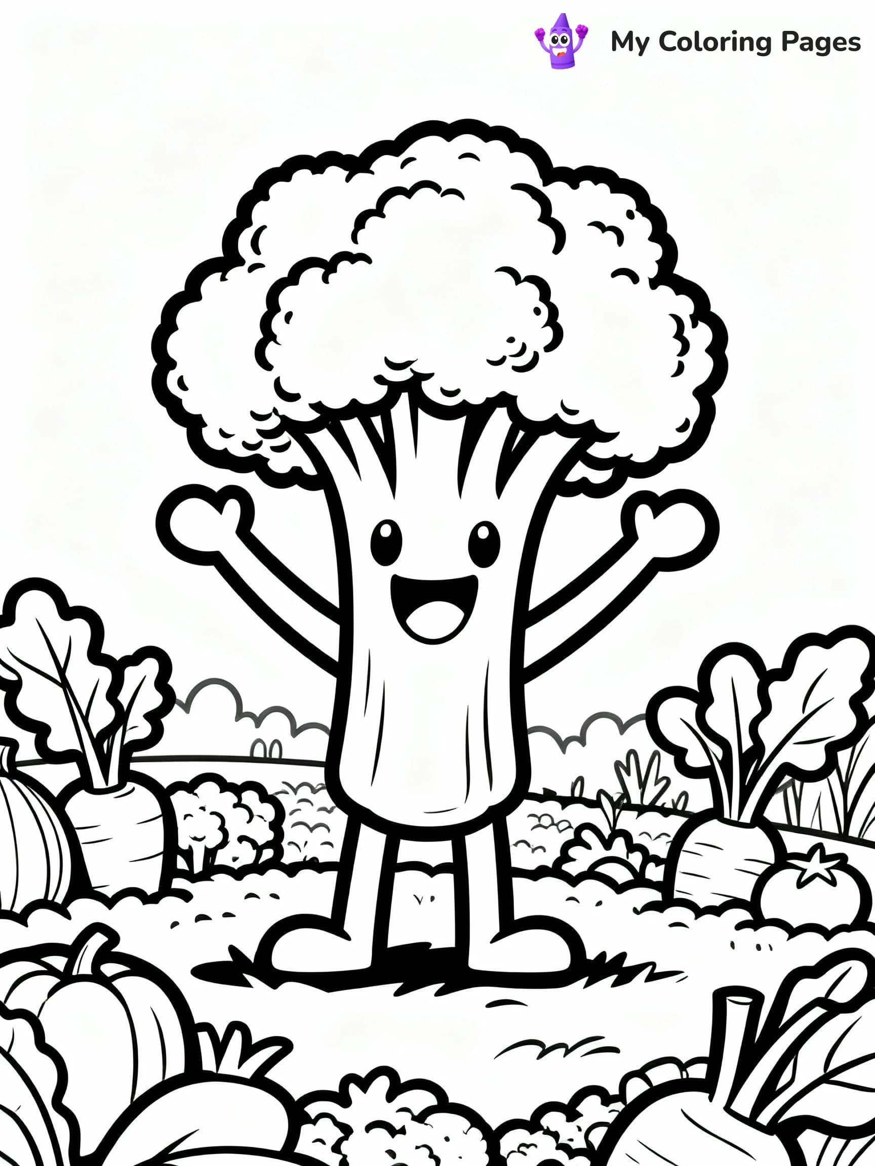 Vegetable Coloring Pages - 8