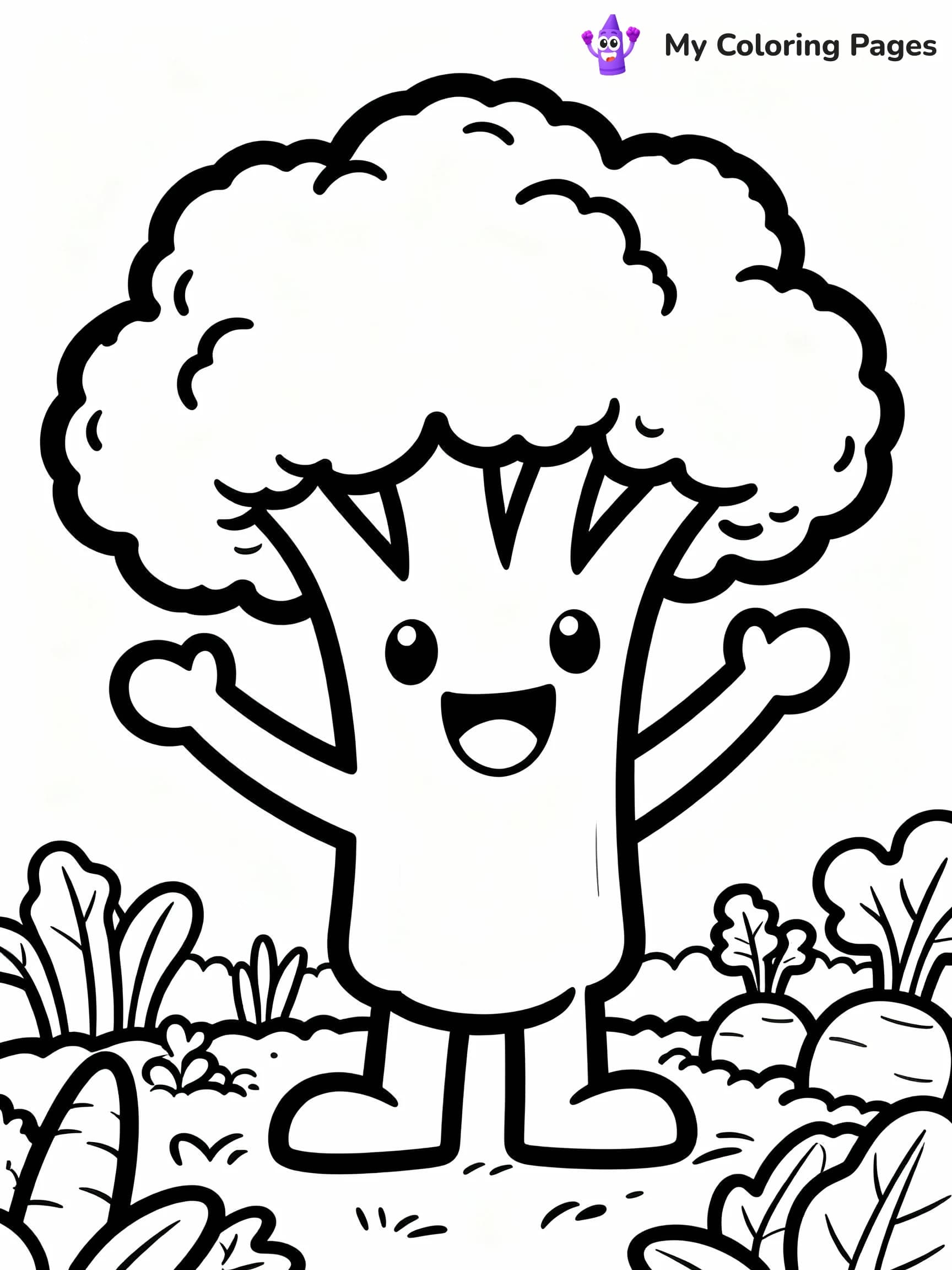 Vegetable Coloring Pages - 7