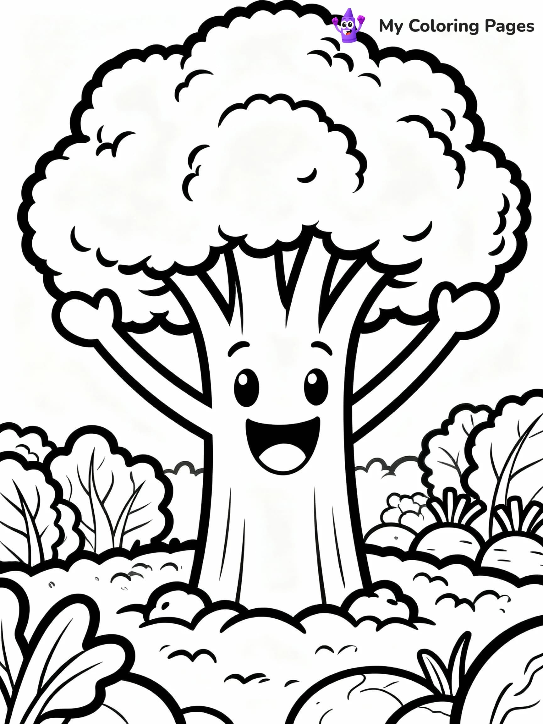 Vegetable Coloring Pages - 6