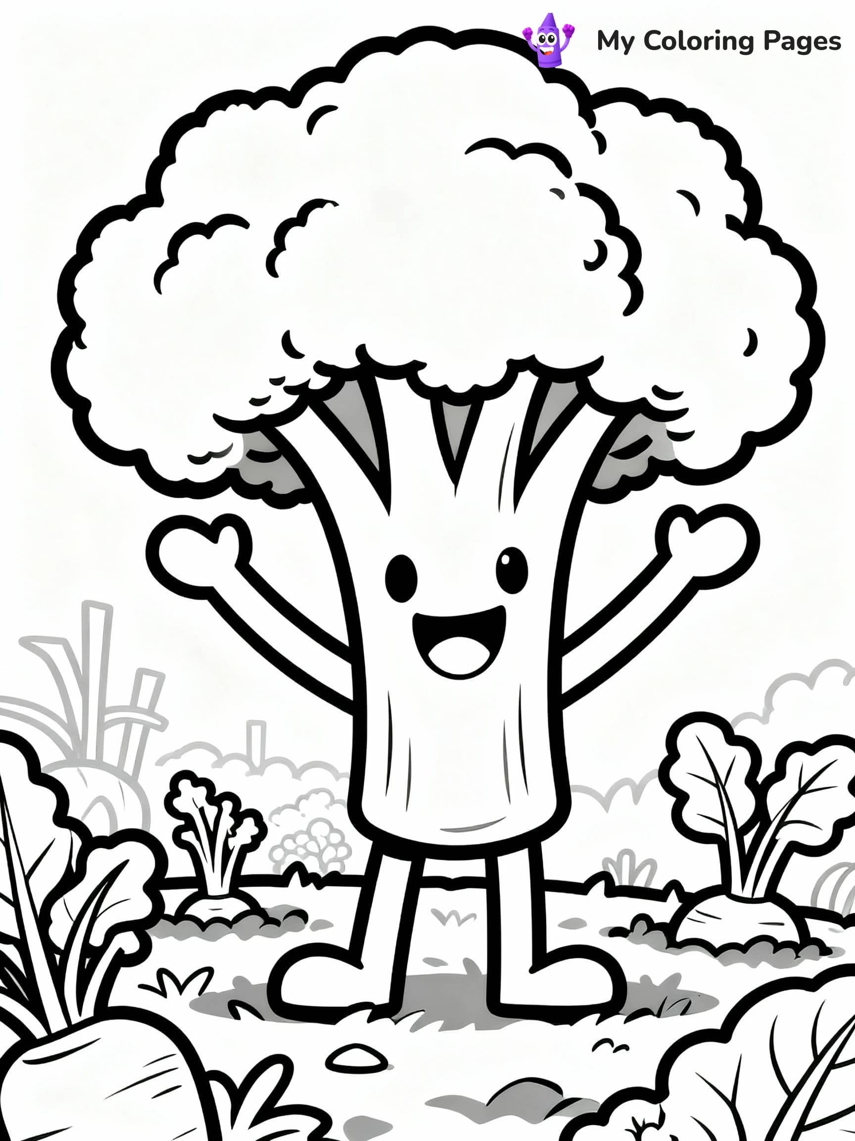 Vegetable Coloring Pages - 5