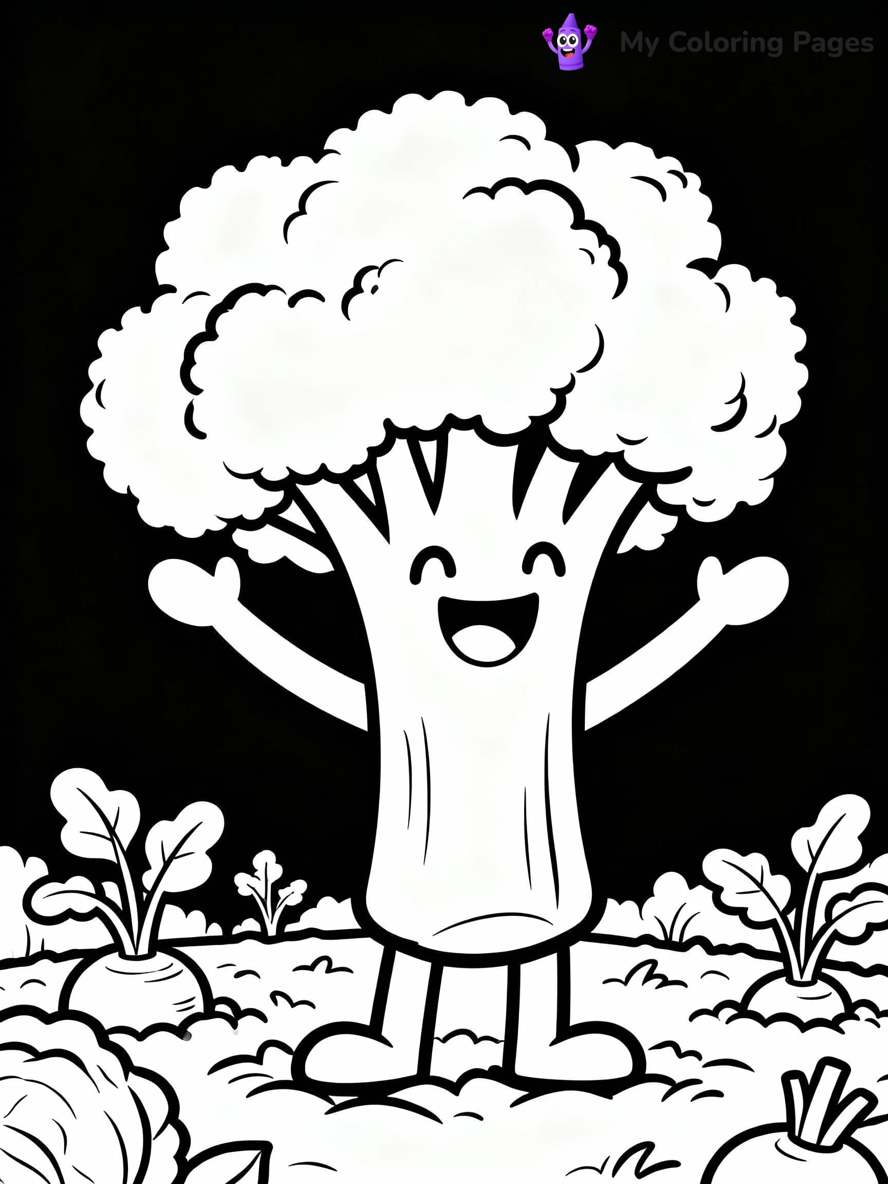 Vegetable Coloring Pages - 4