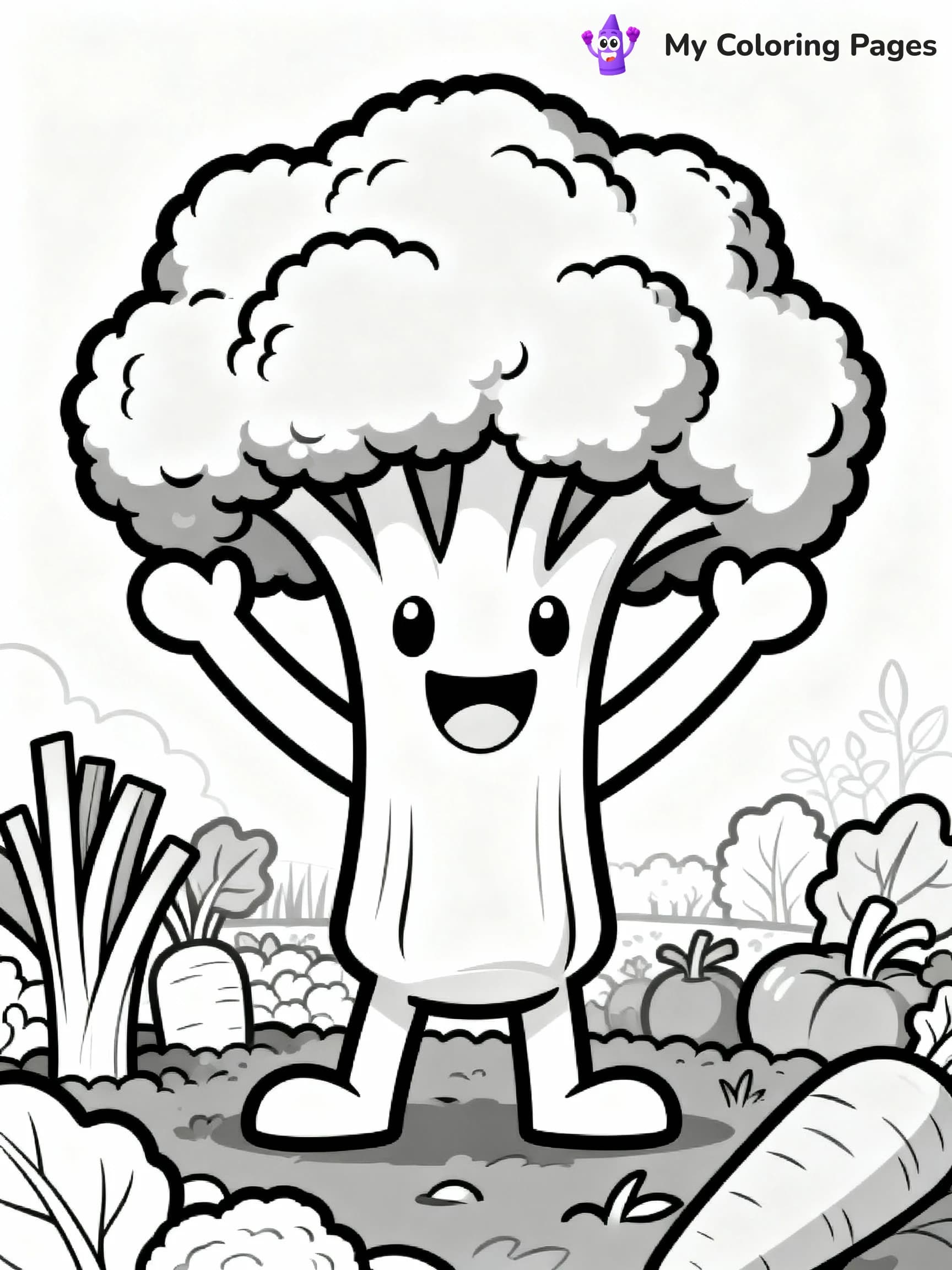 Vegetable Coloring Pages - 3