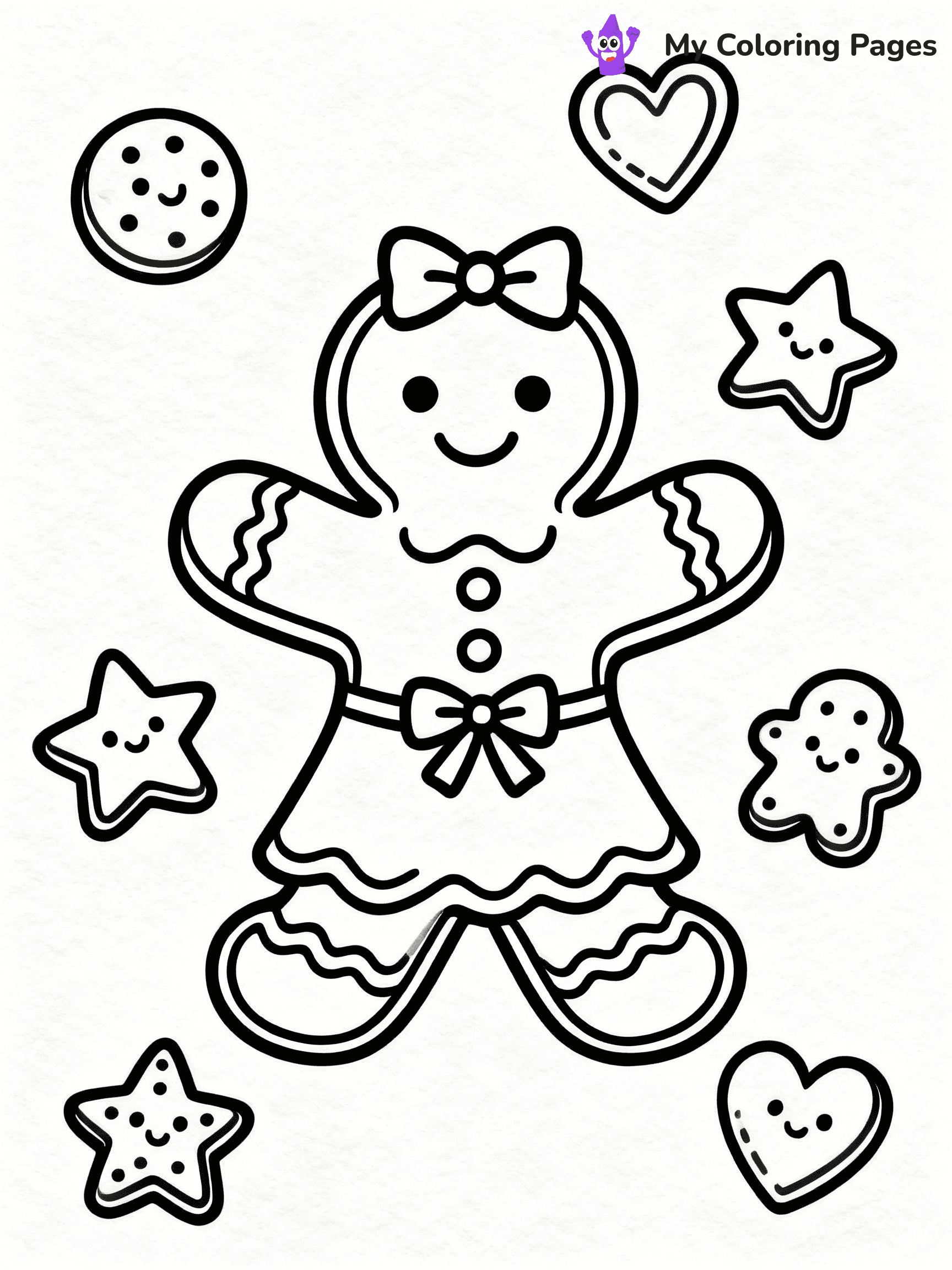 Gingerbread Coloring Pages - 19
