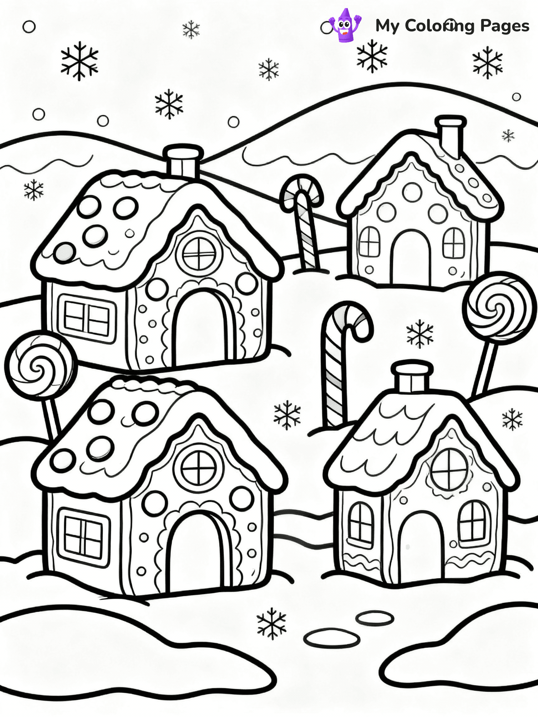 Gingerbread Coloring Pages - 4