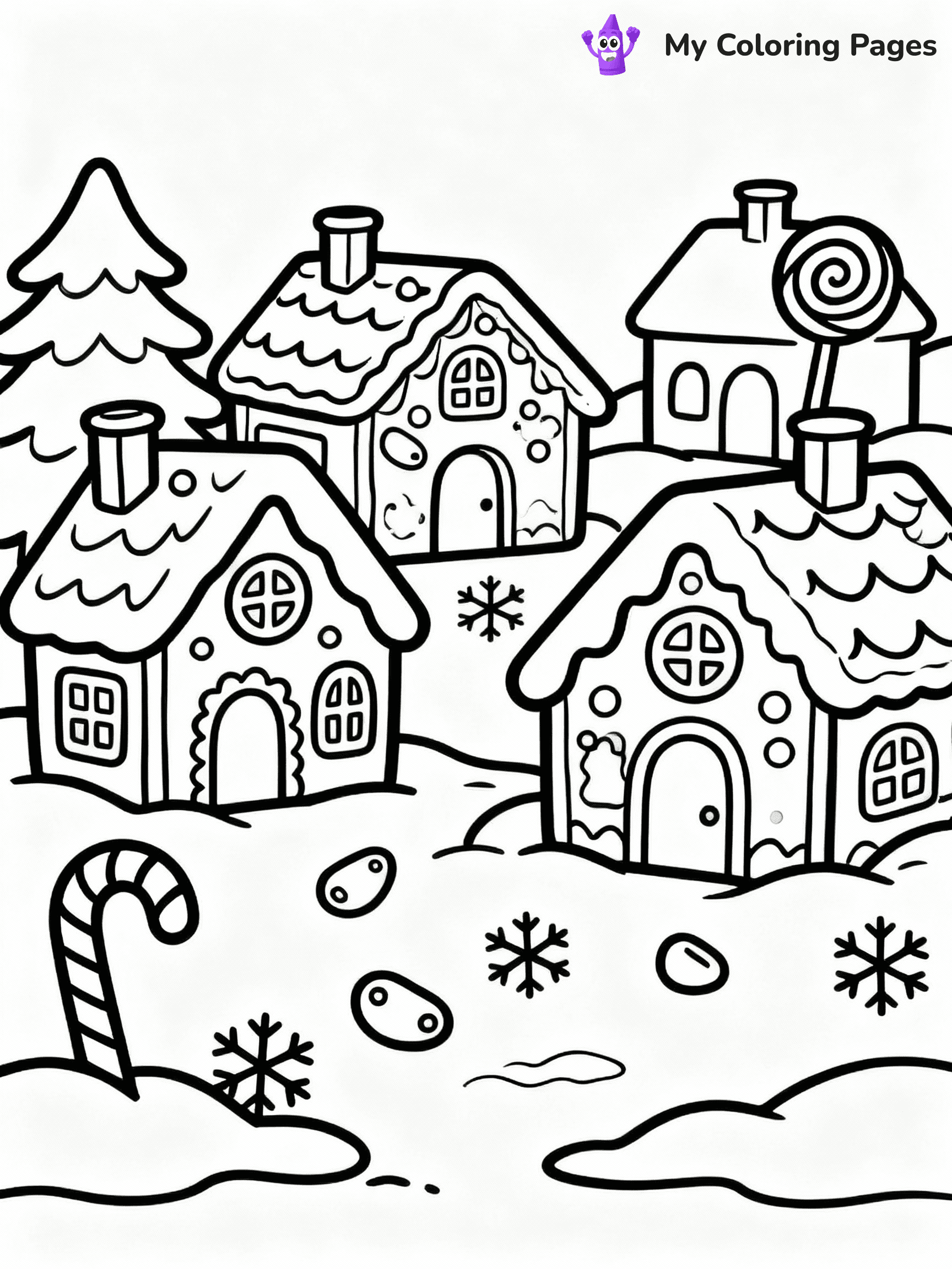 Gingerbread Coloring Pages - 3