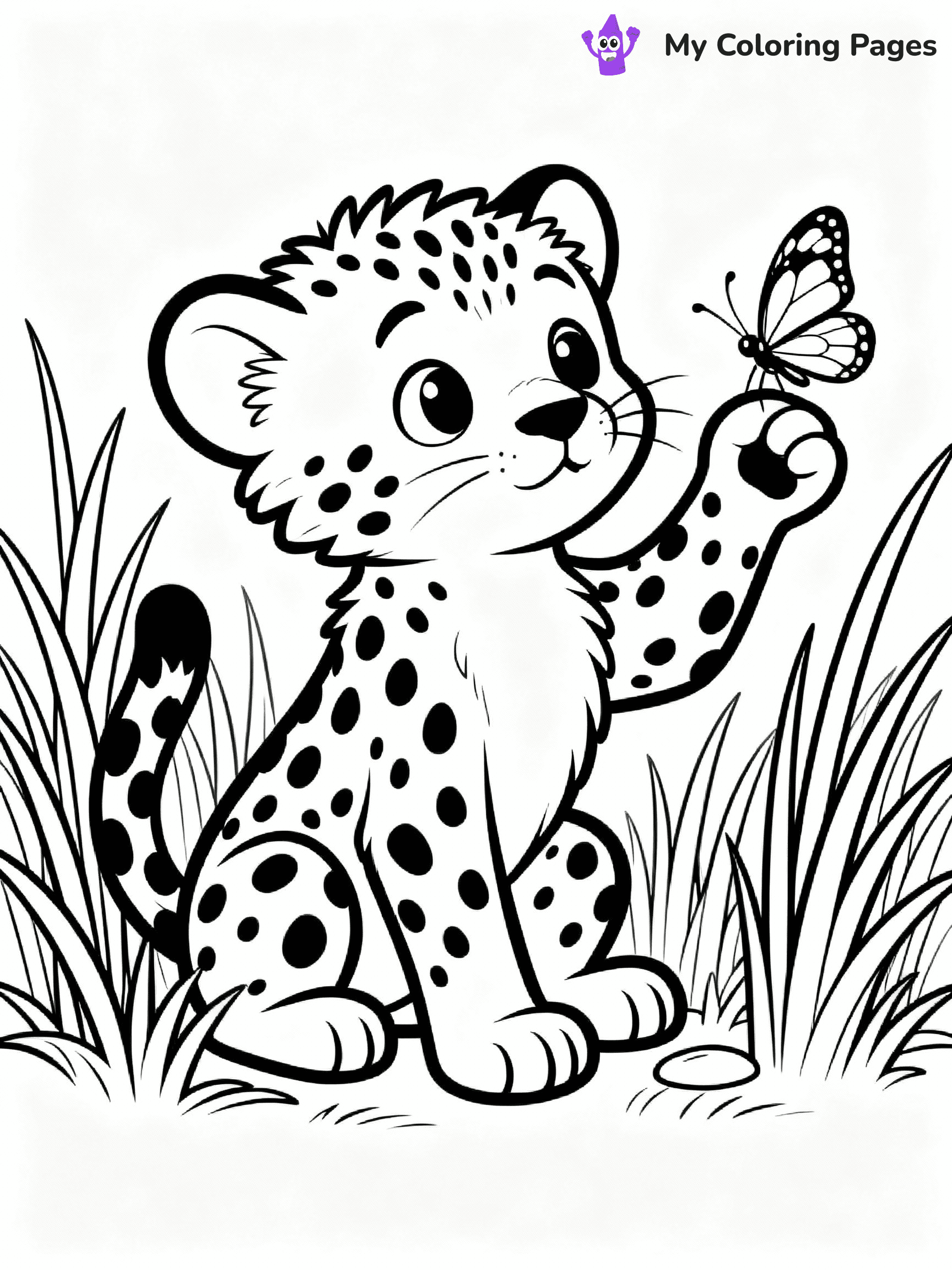 Cheetah Coloring Pages - 25