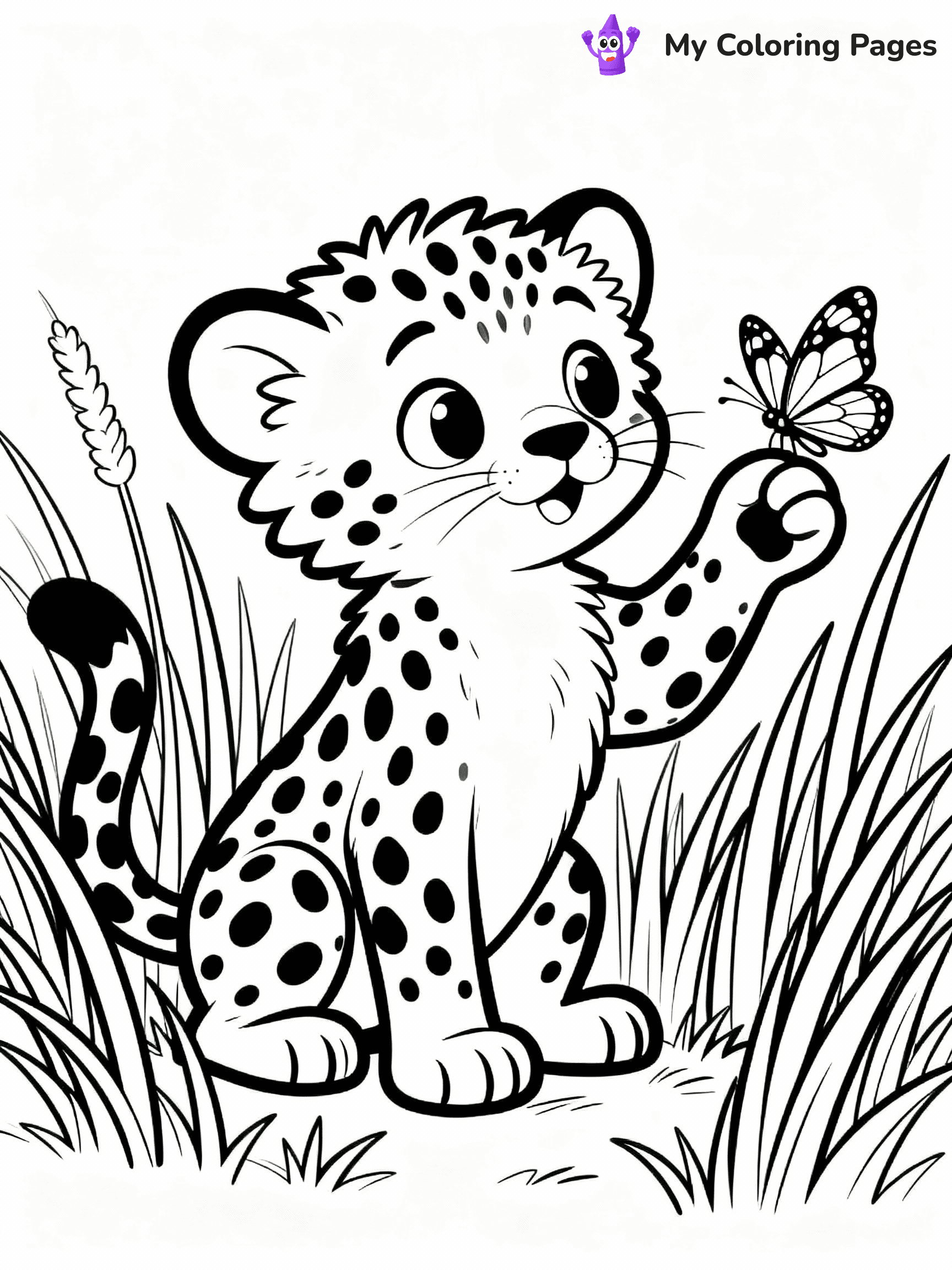 Cheetah Coloring Pages - 24