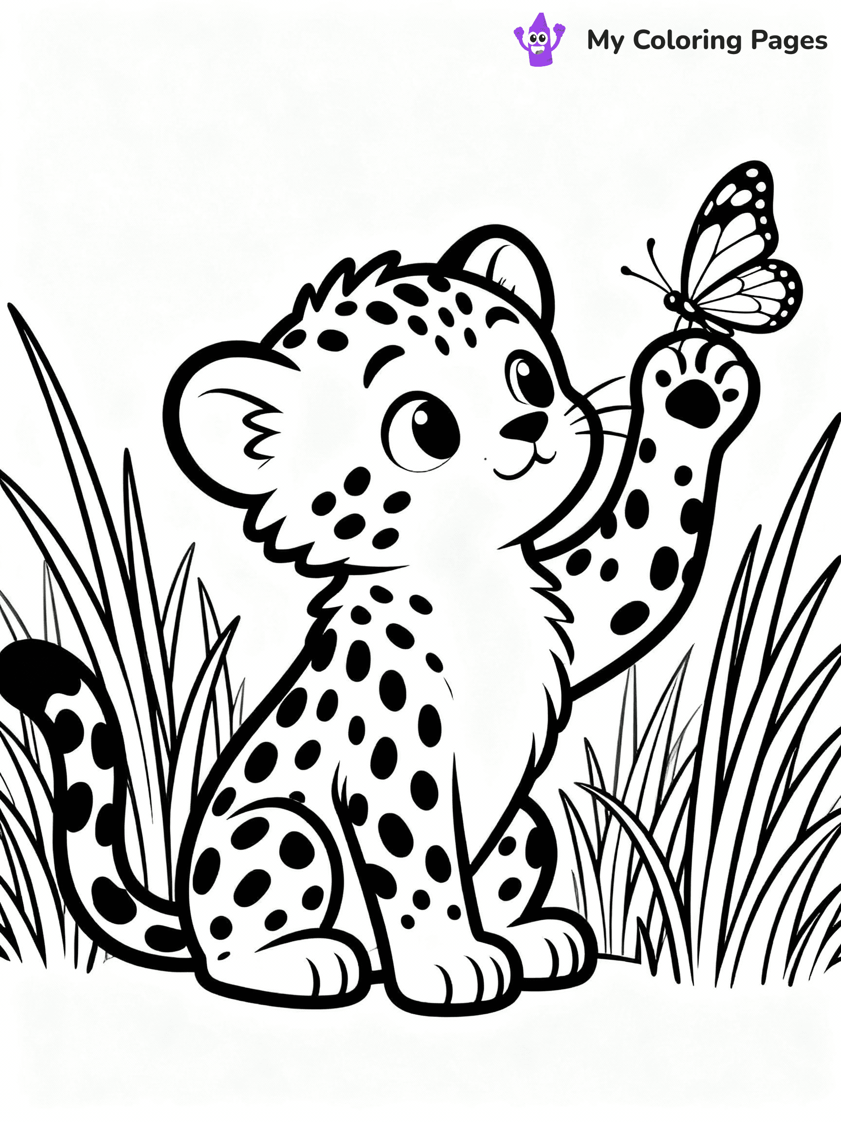 Cheetah Coloring Pages - 23