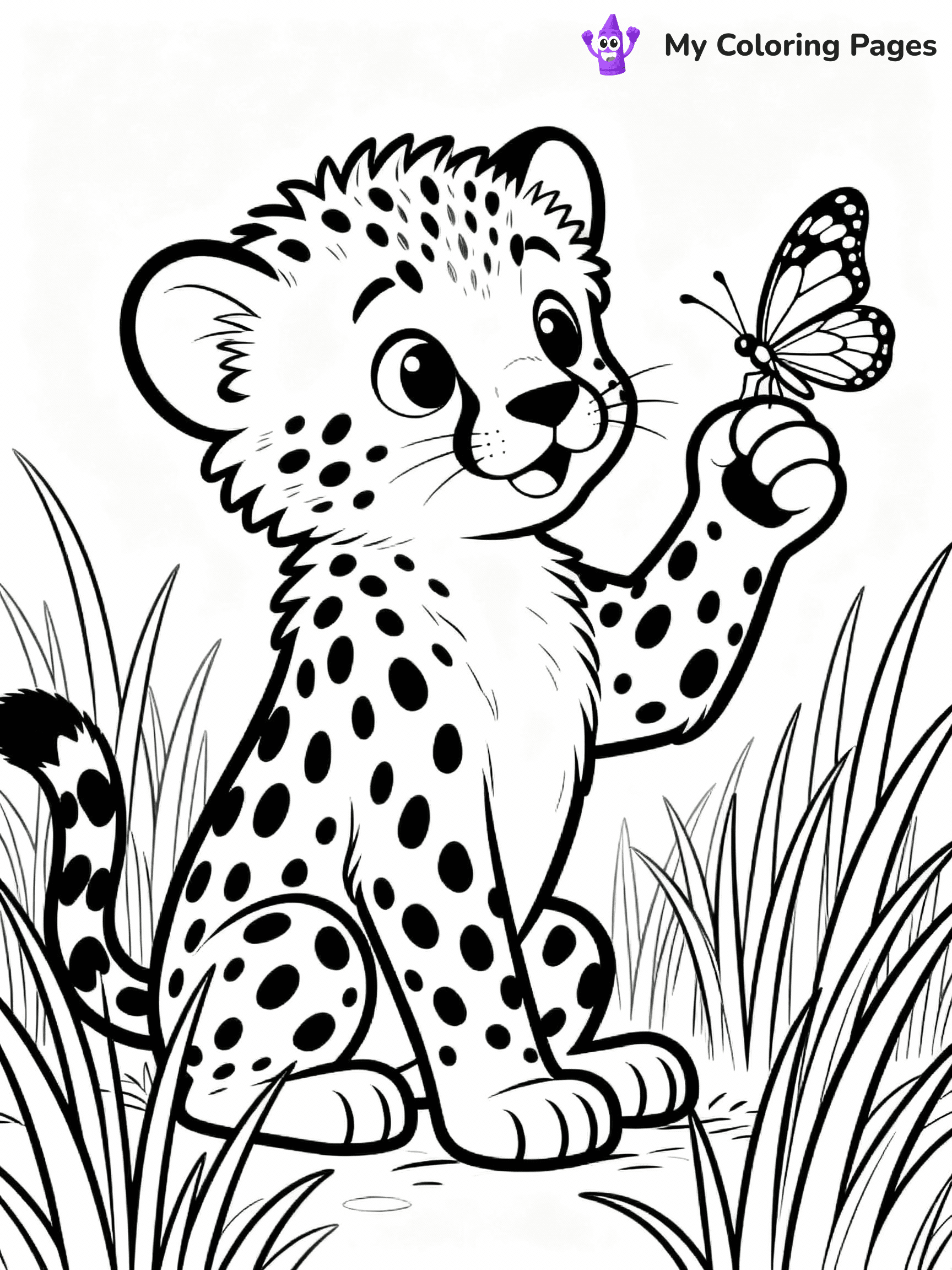 Cheetah Coloring Pages - 22