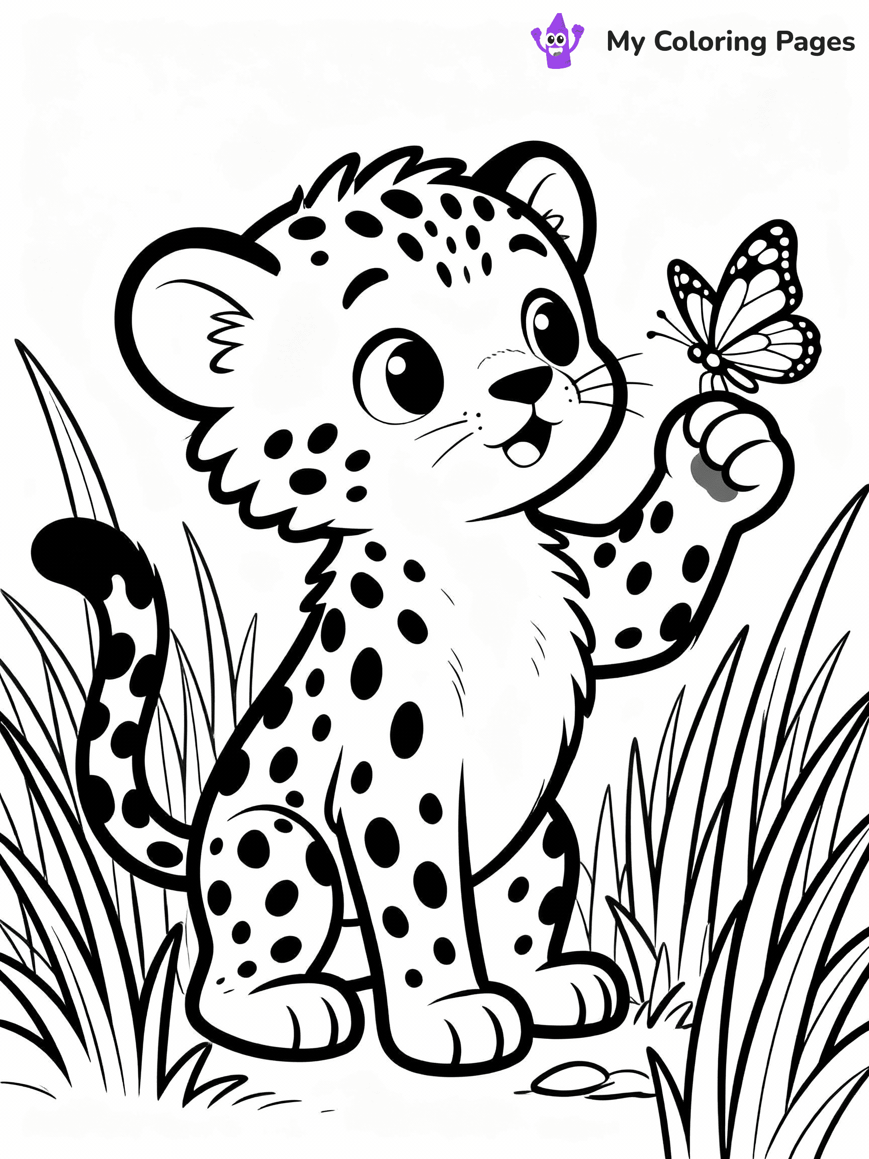 Cheetah Coloring Pages - 21