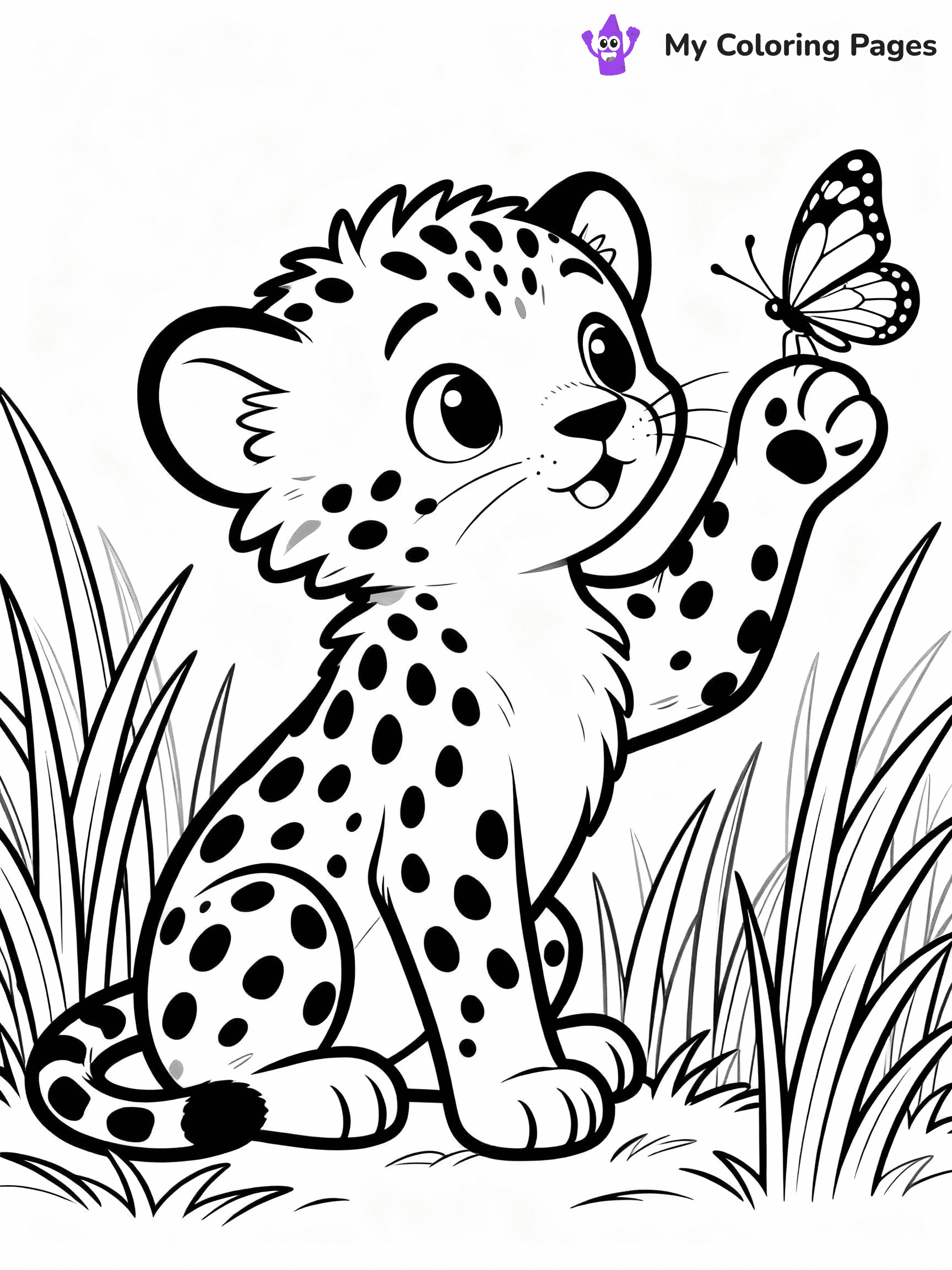 Cheetah Coloring Pages - 19