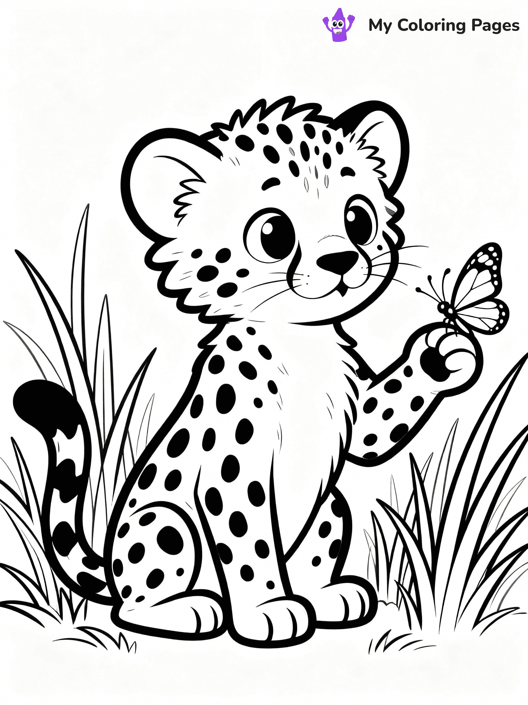 Cheetah Coloring Pages - 17