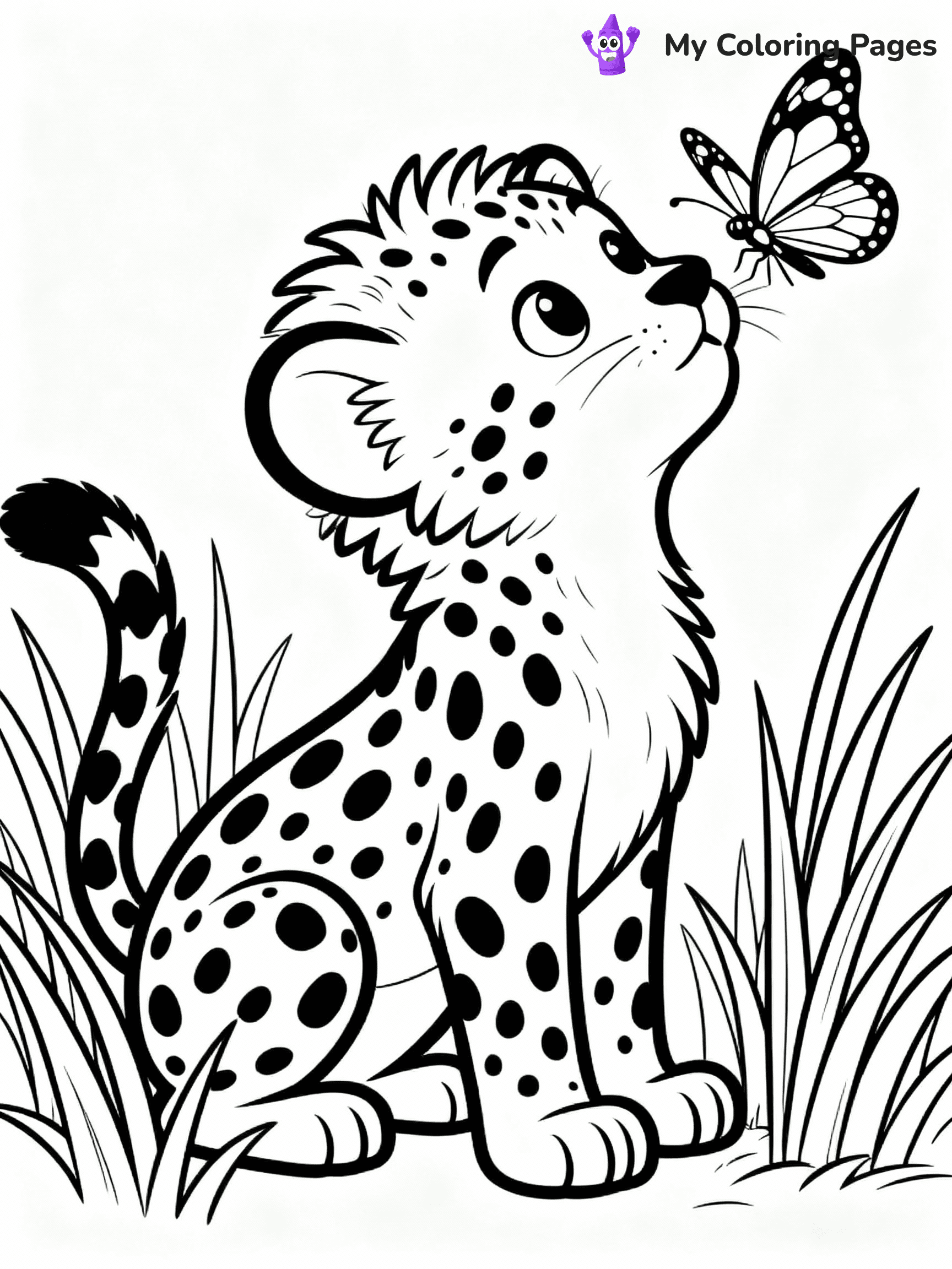 Cheetah Coloring Pages - 16