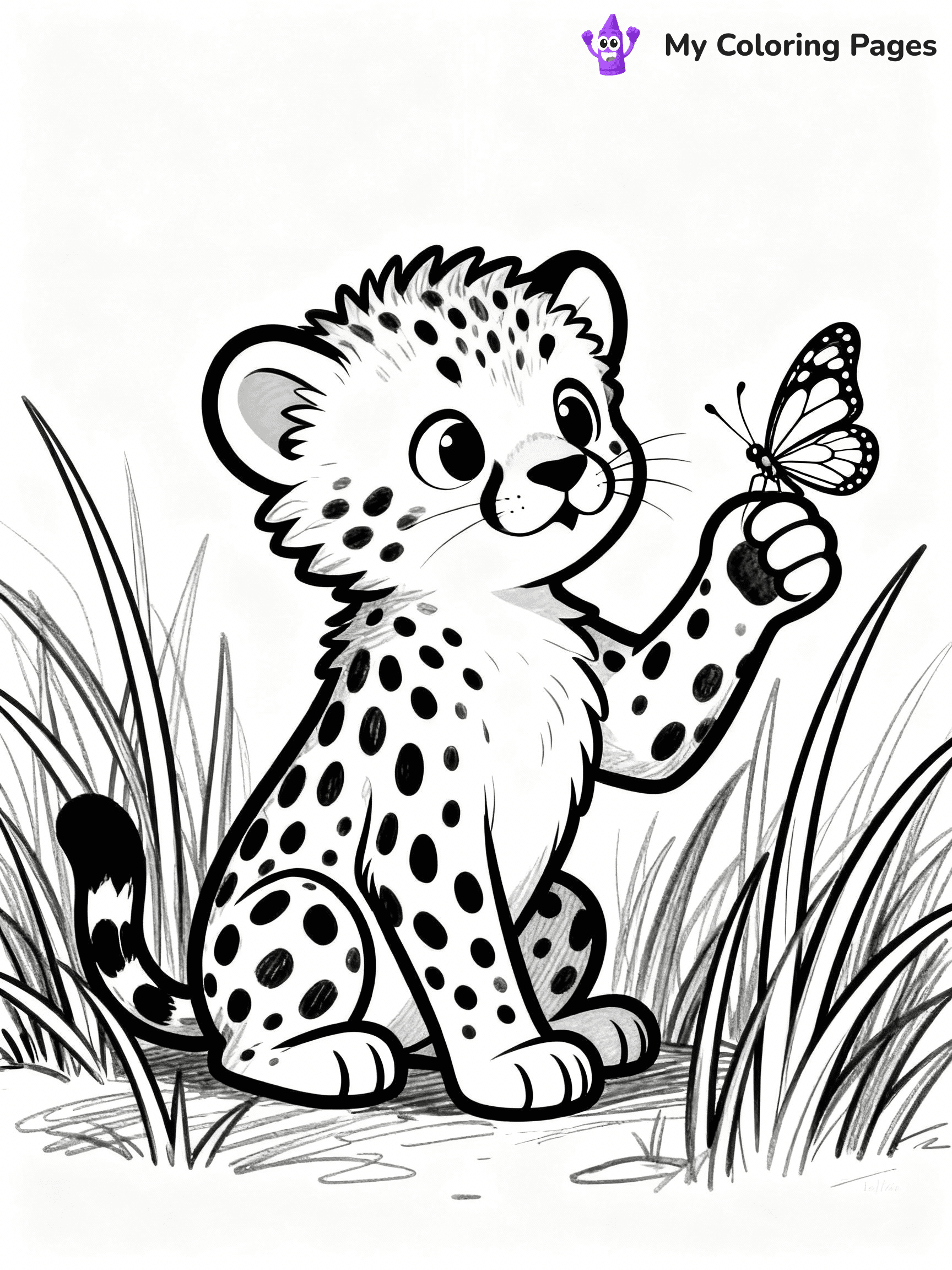 Cheetah Coloring Pages - 14