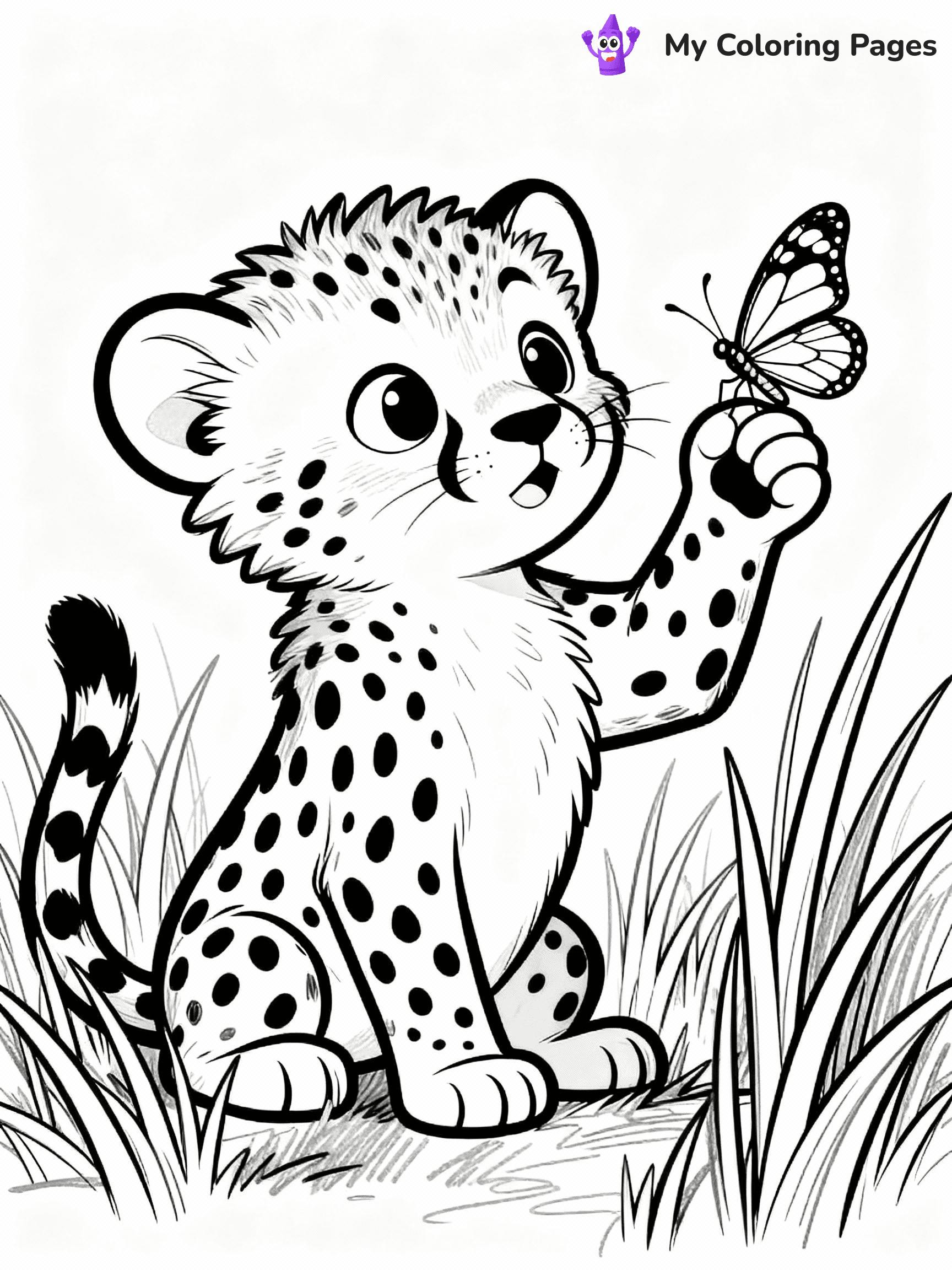 Cheetah Coloring Pages - 13