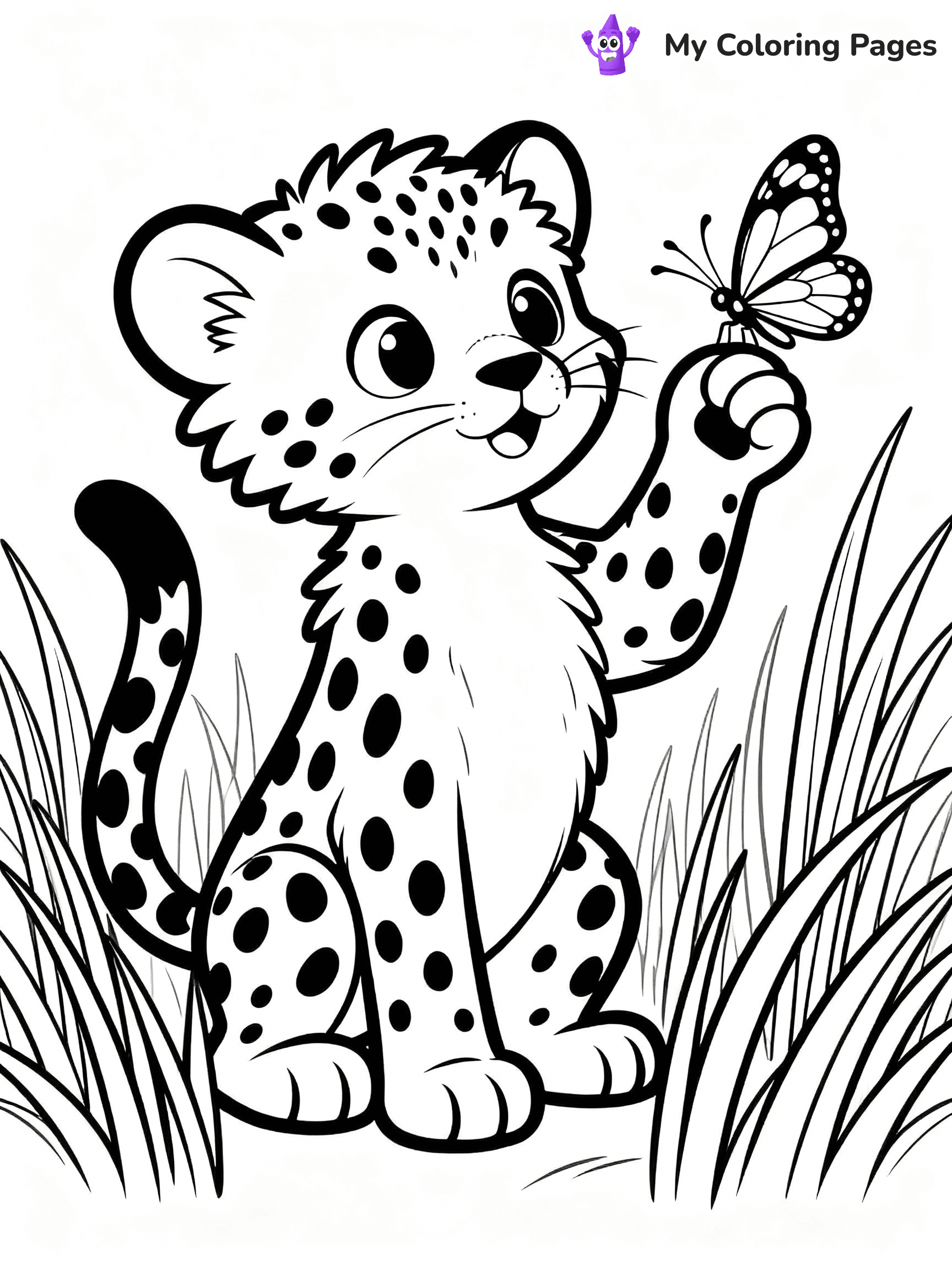 Cheetah Coloring Pages - 12