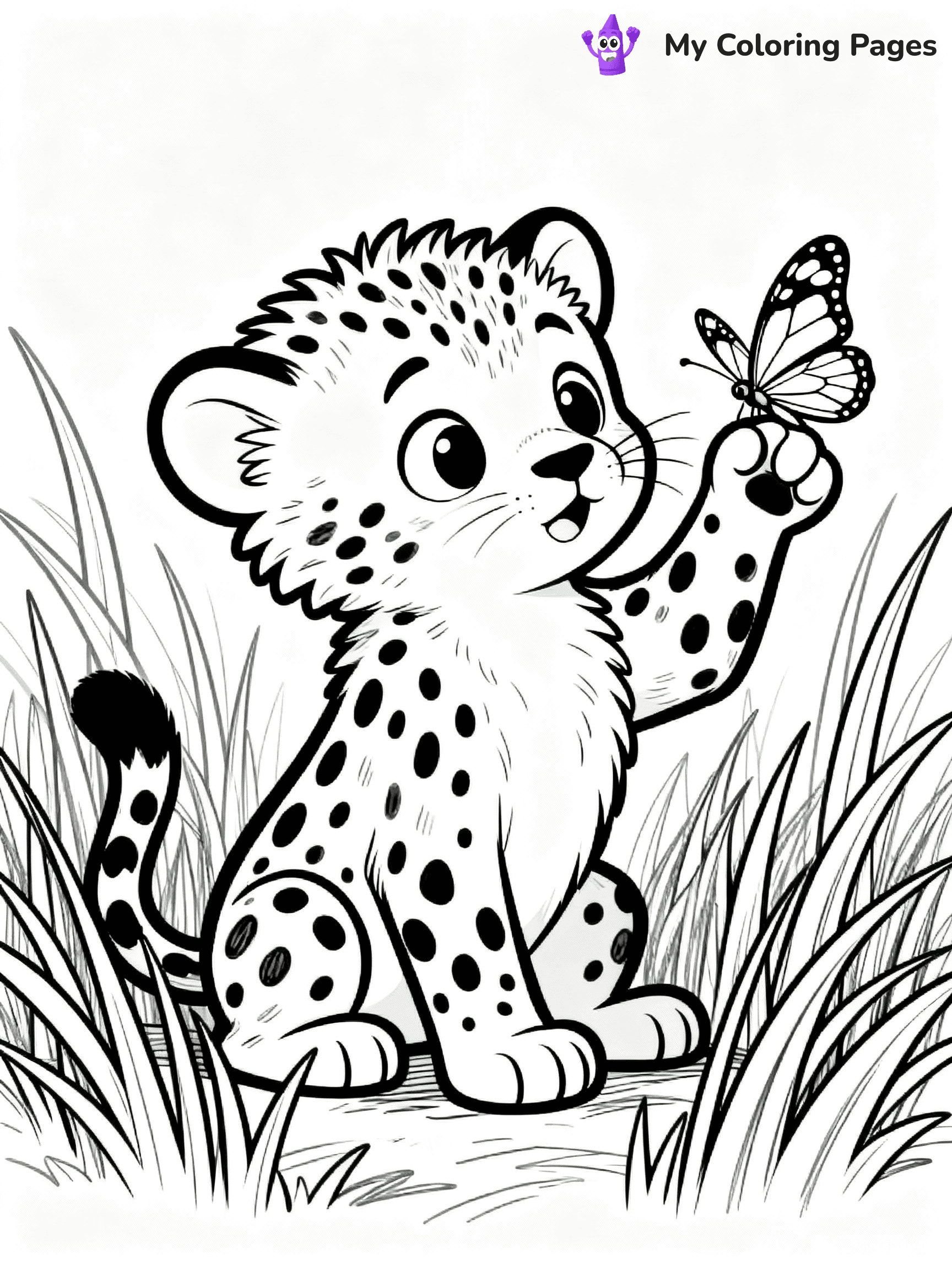 Cheetah Coloring Pages - 11