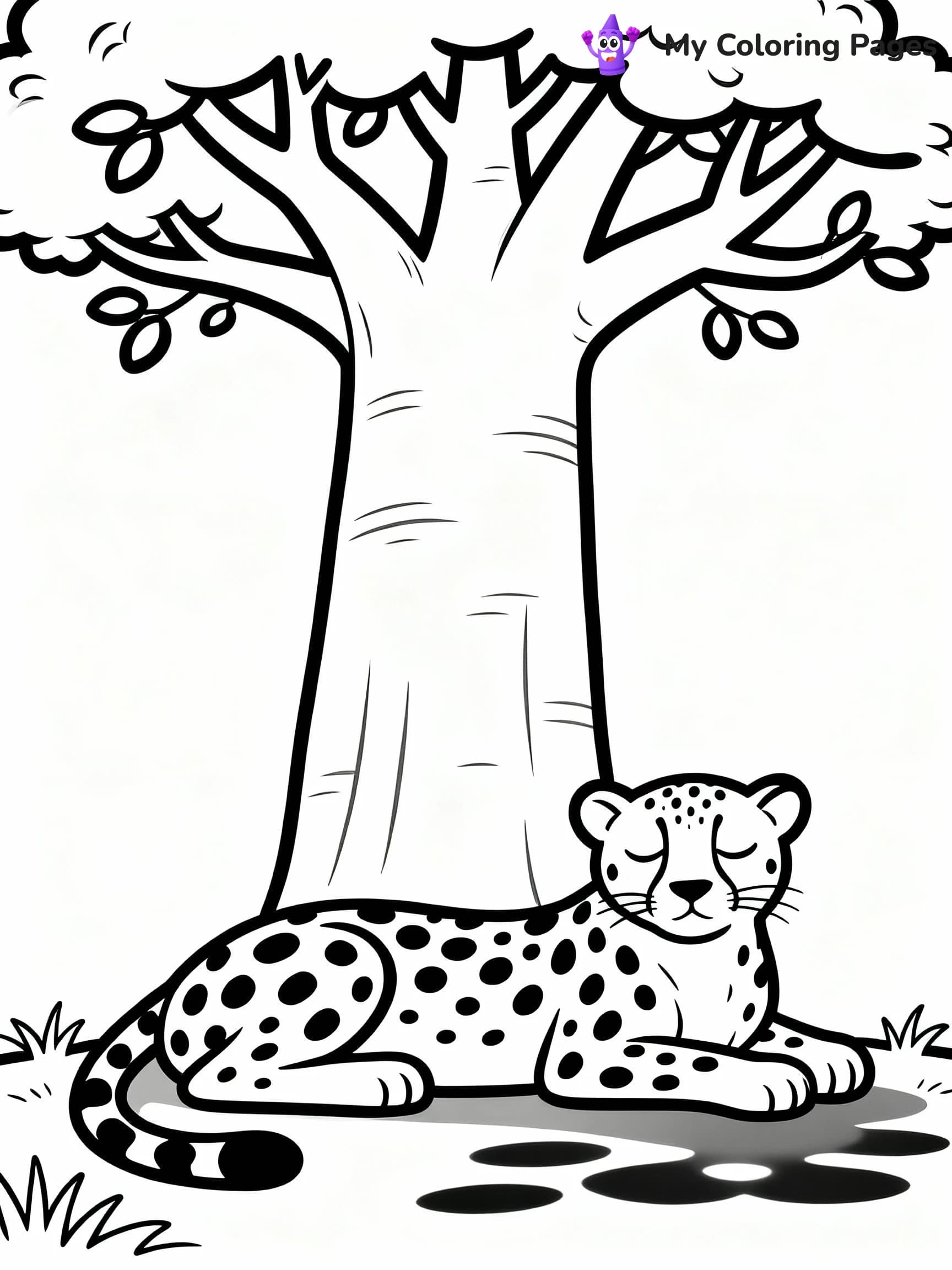 Cheetah Coloring Pages - 10
