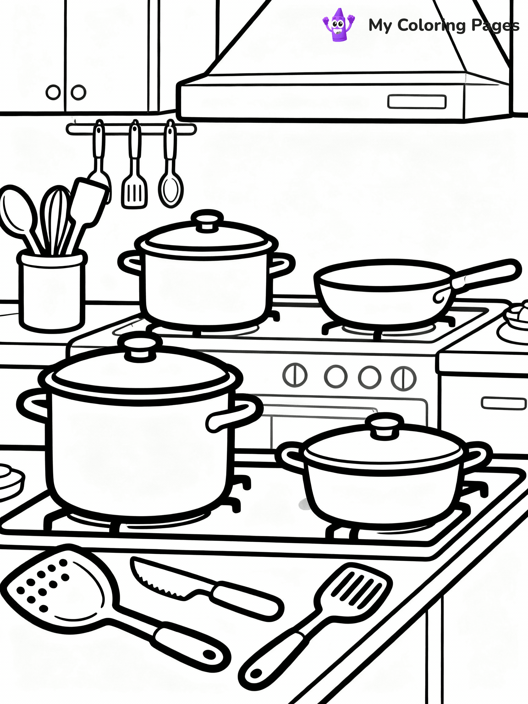 Kitchen Coloring Pages - 33