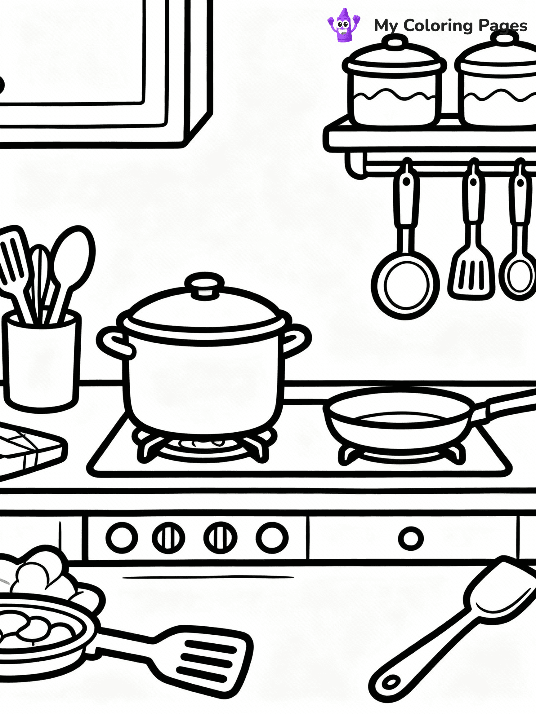 Kitchen Coloring Pages - 29