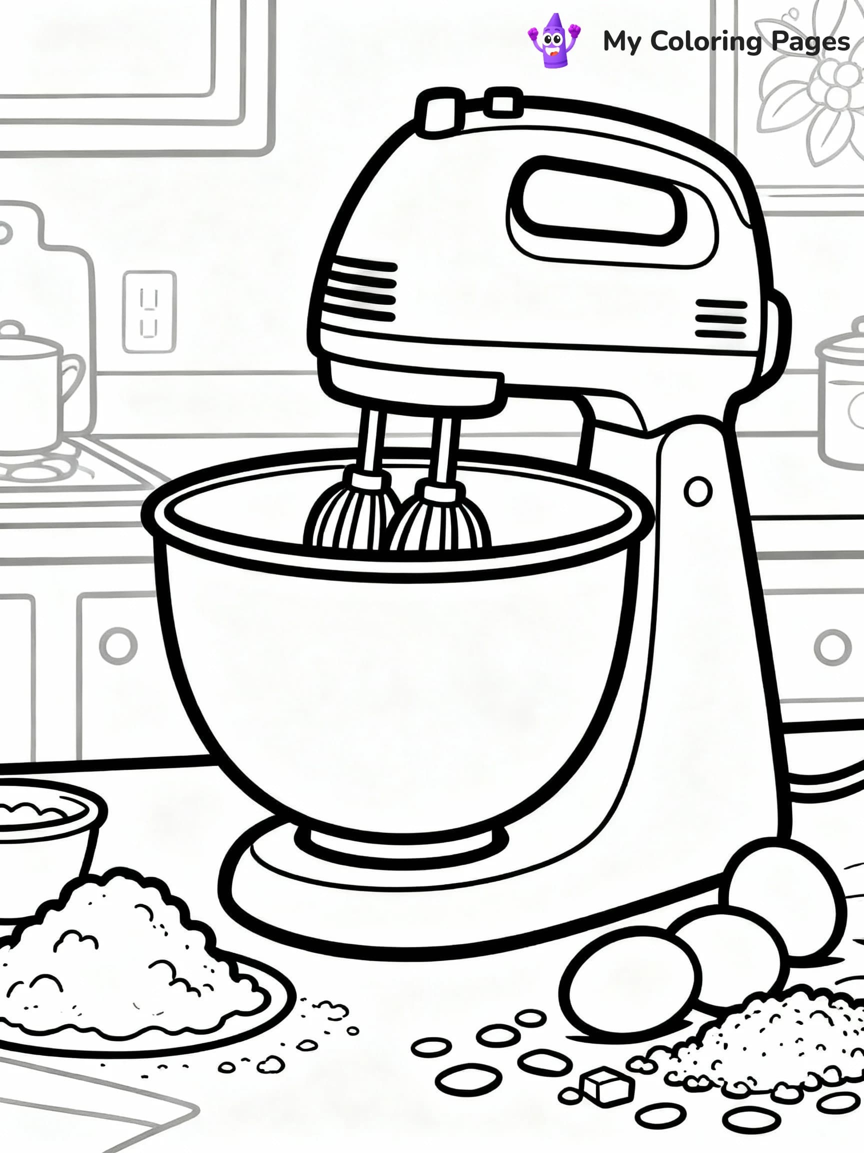 Kitchen Coloring Pages - 24