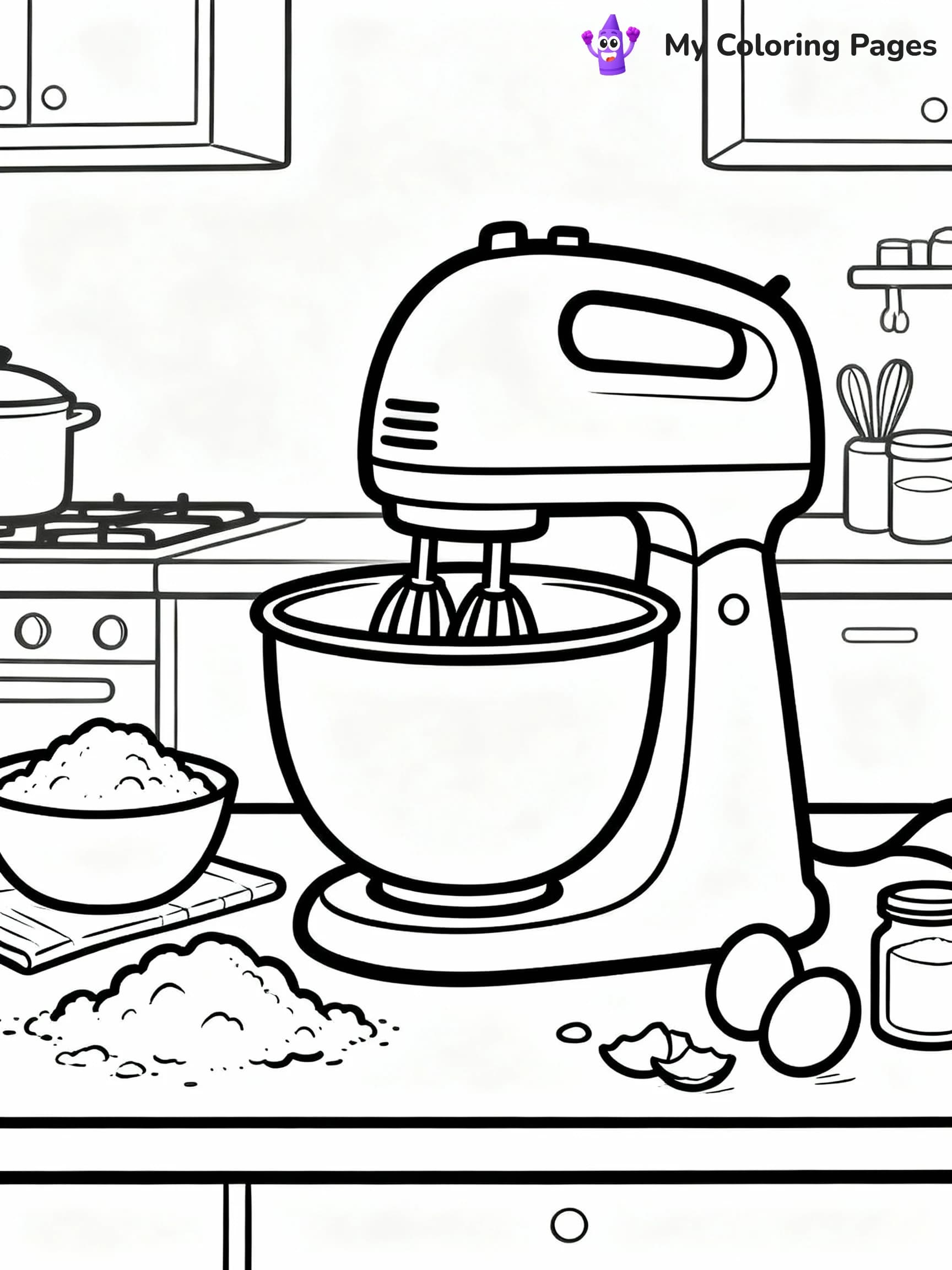 Kitchen Coloring Pages - 23