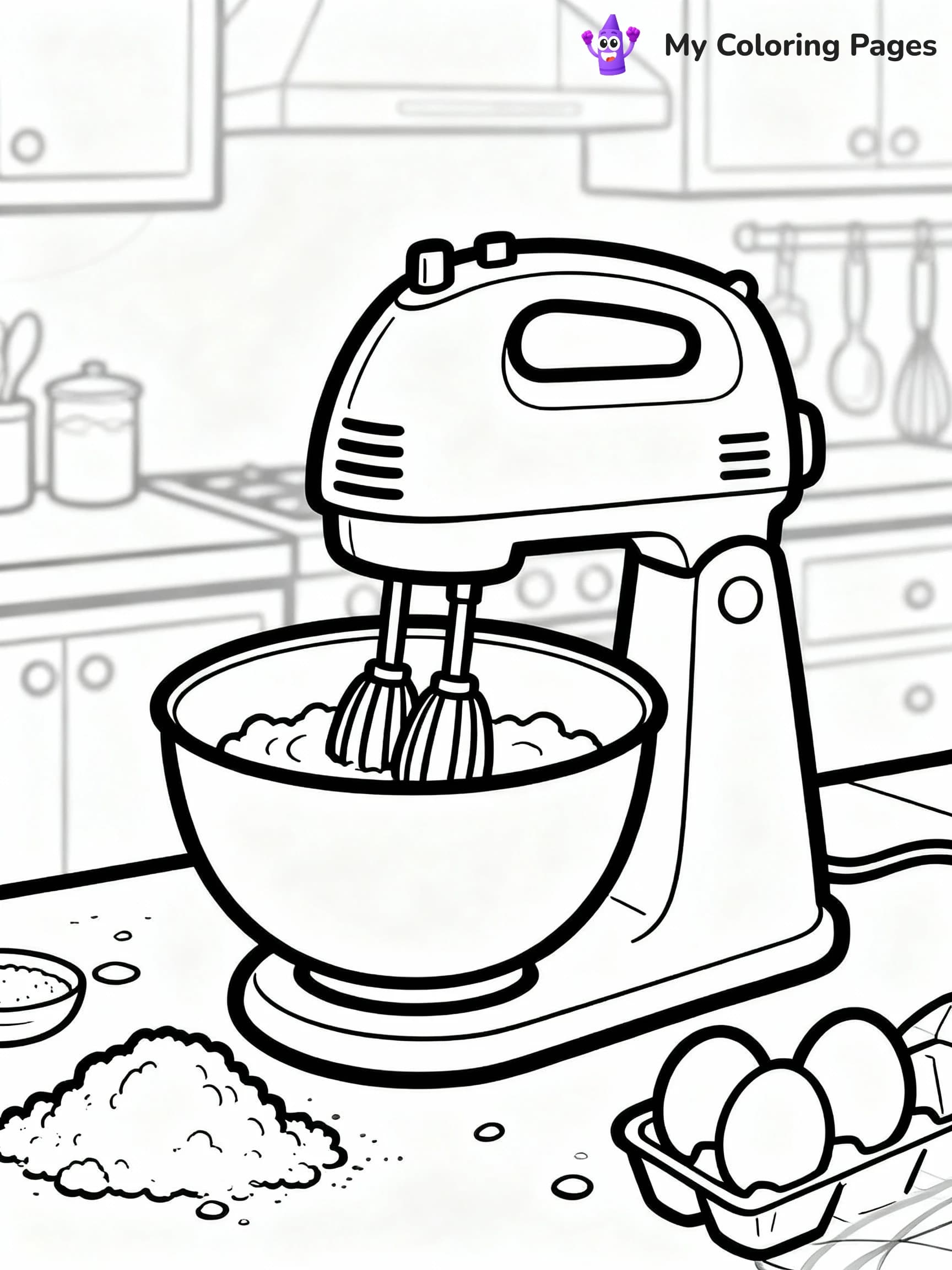 Kitchen Coloring Pages - 22