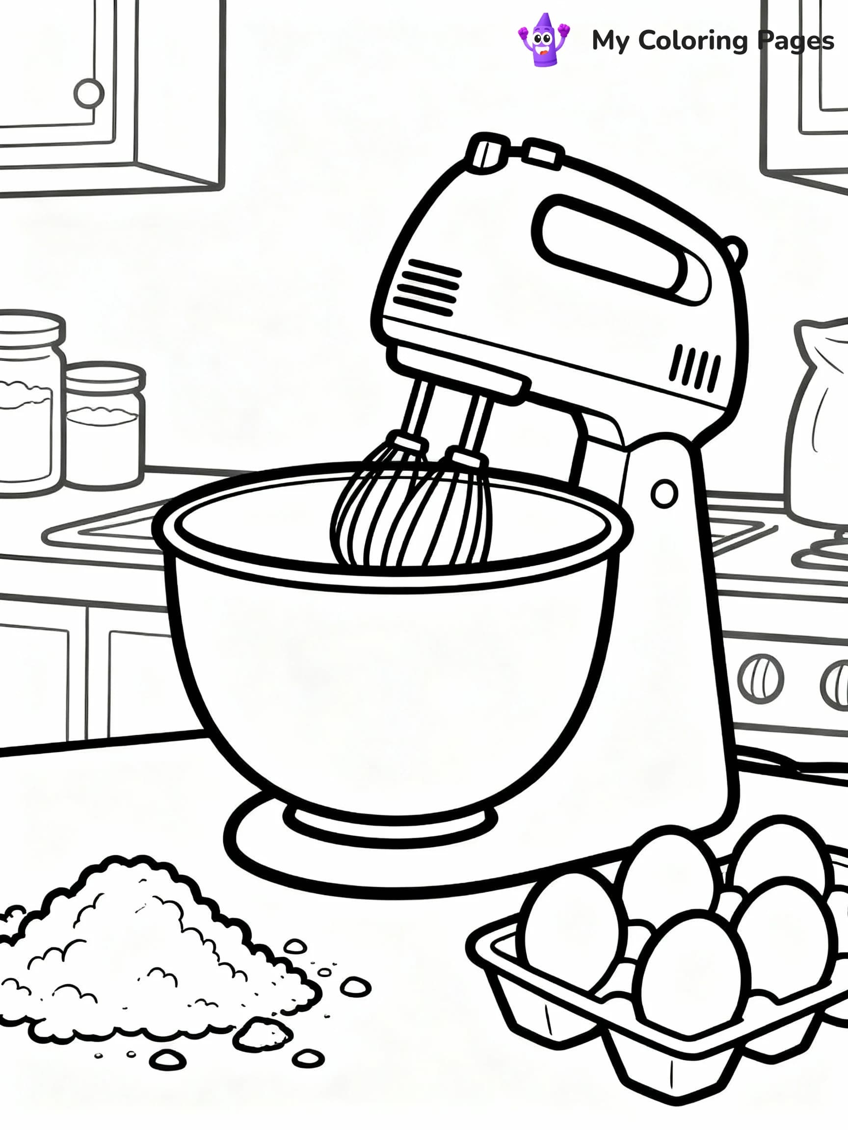 Kitchen Coloring Pages - 21