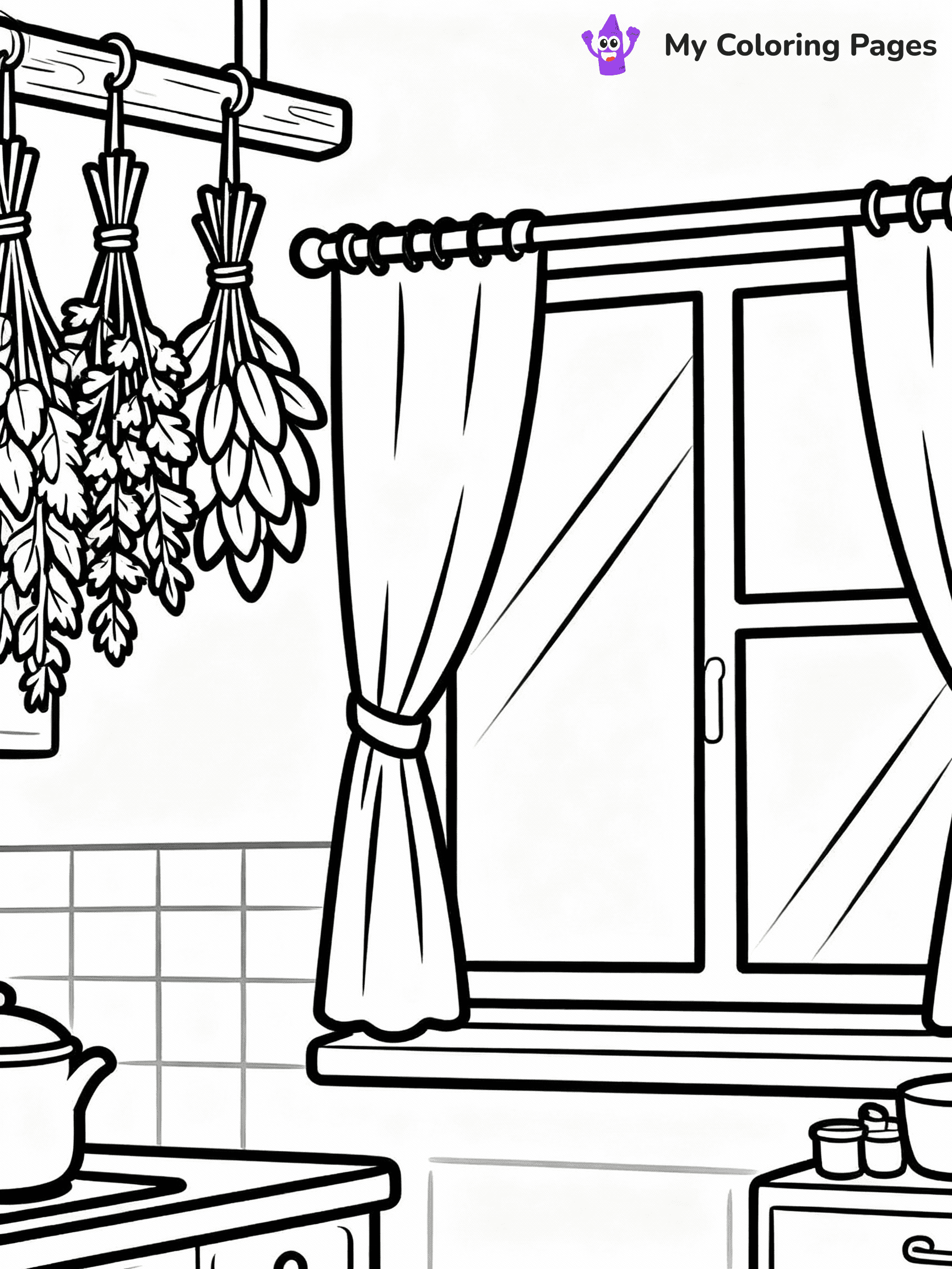 Kitchen Coloring Pages - 20