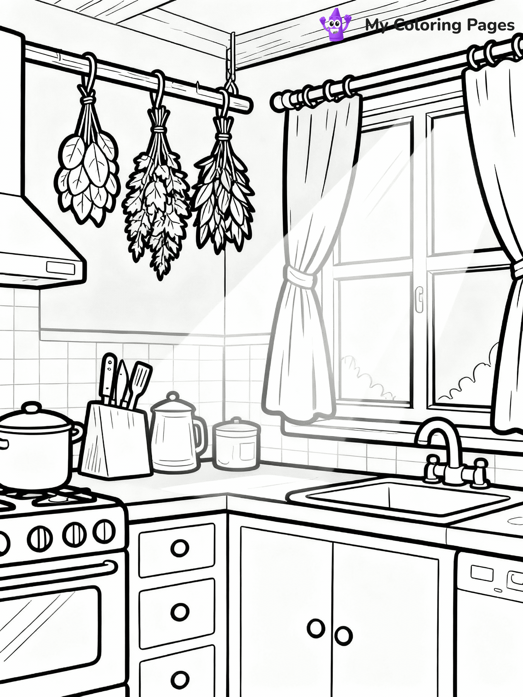 Kitchen Coloring Pages - 18